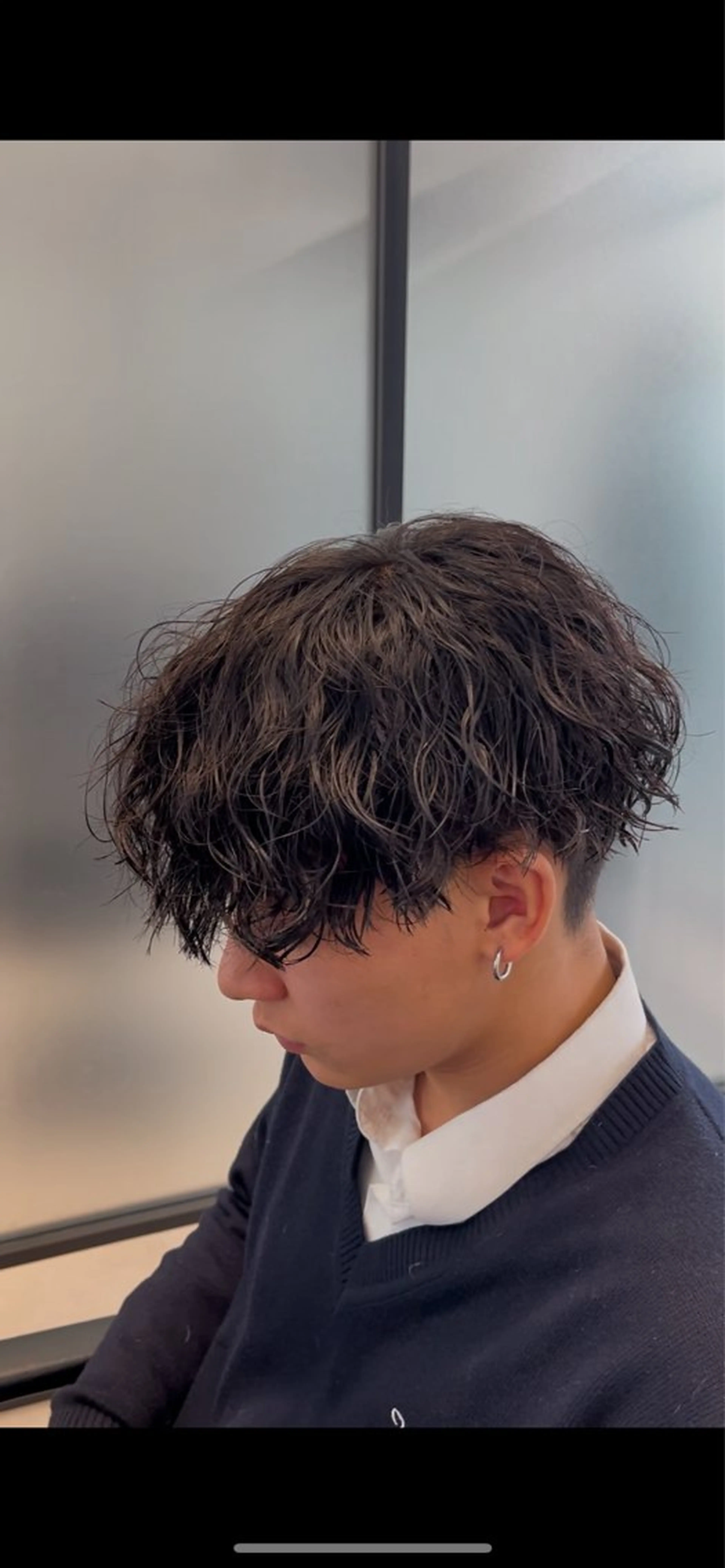 ショート パーマ カット パーマ 心斎橋/メンズパーマ ブリーチ/ハイトーンのヘアスタイル