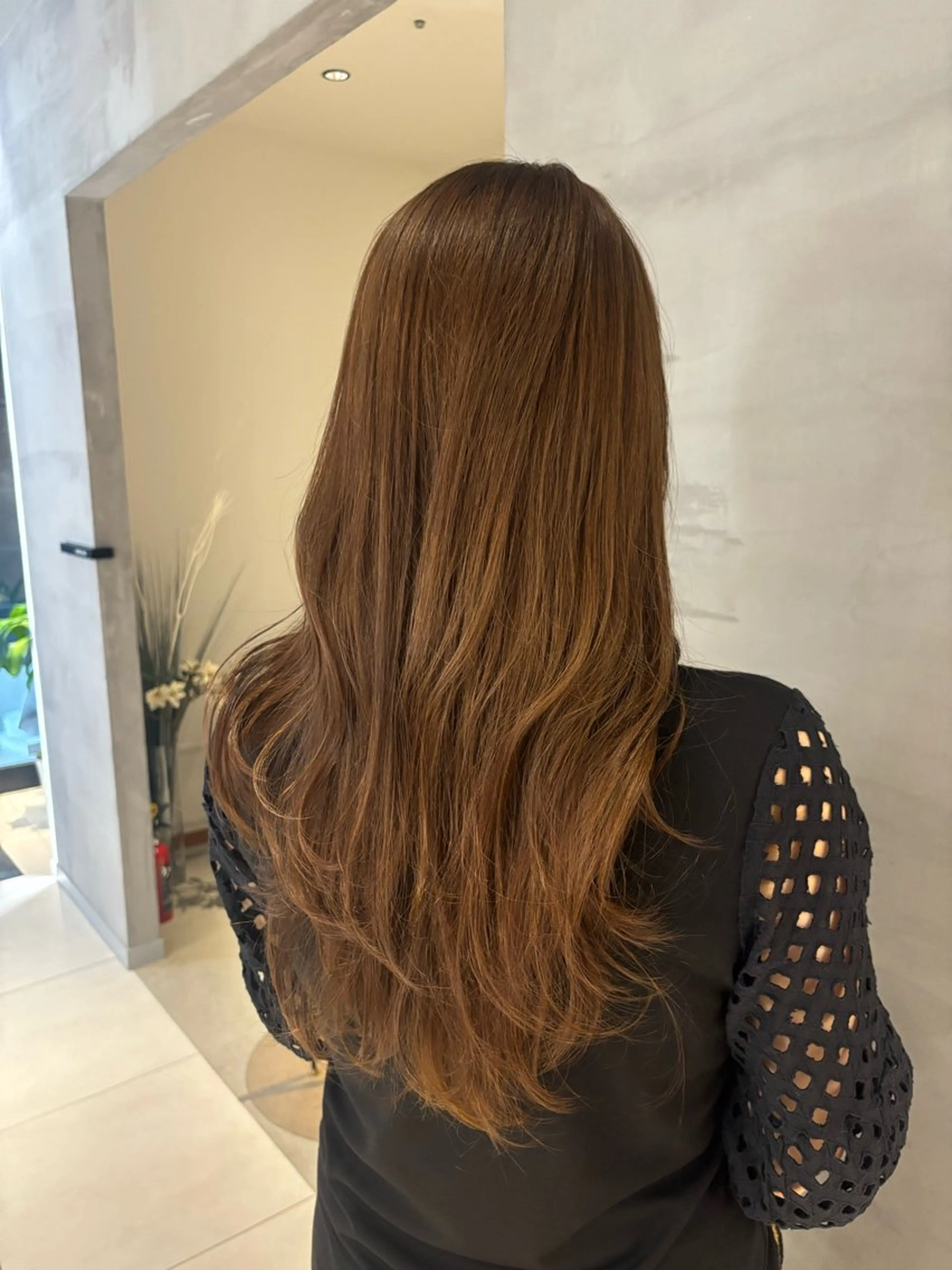 ロング トリートメント ヘアカラー トリートメント RABU（ému） 伏見/髪質改善のヘアスタイル