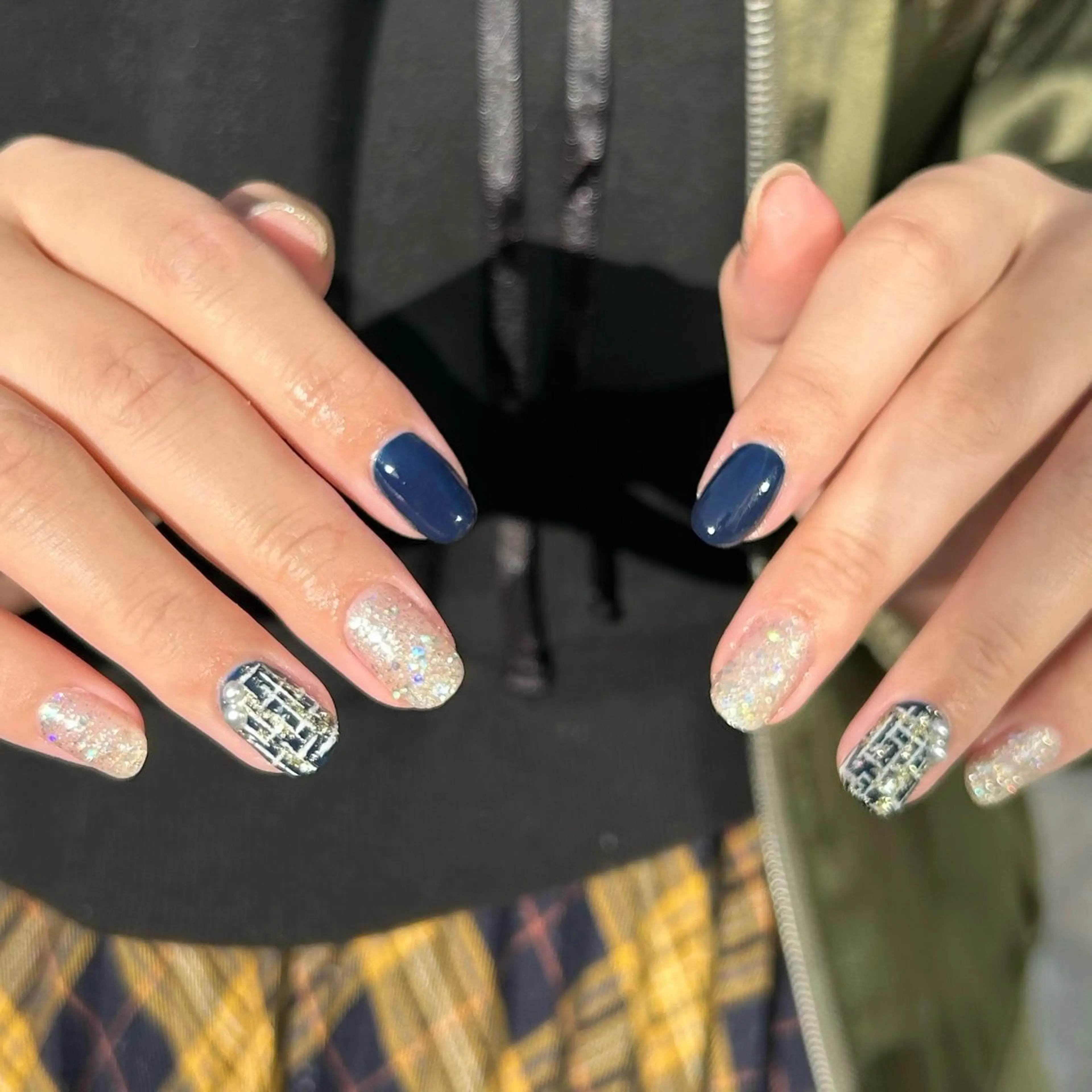 ネイル ネイビー ハンドネイル plume. noaのネイルデザイン