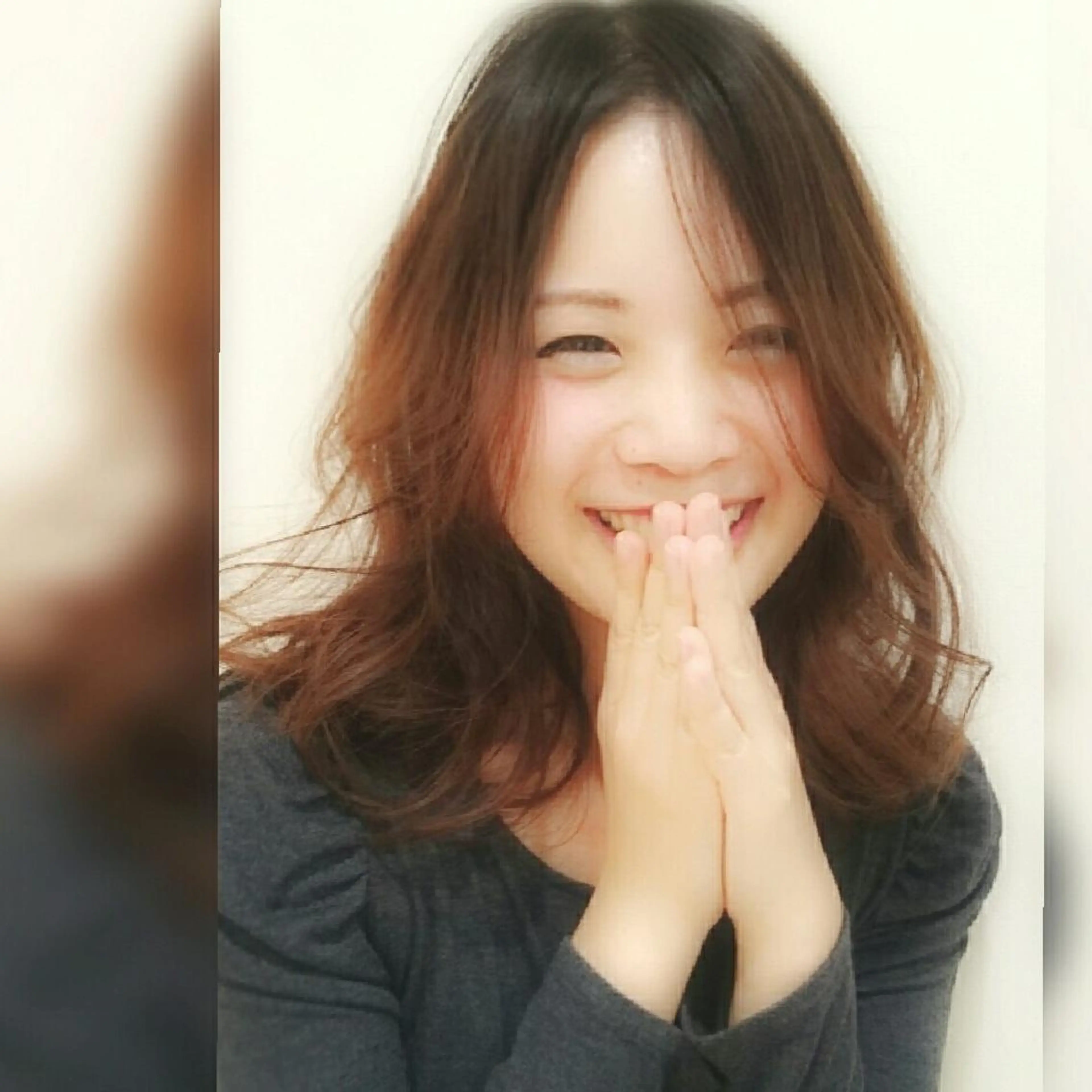 セミロング パーマ カラー ma cherie 三浦直美のヘアスタイル