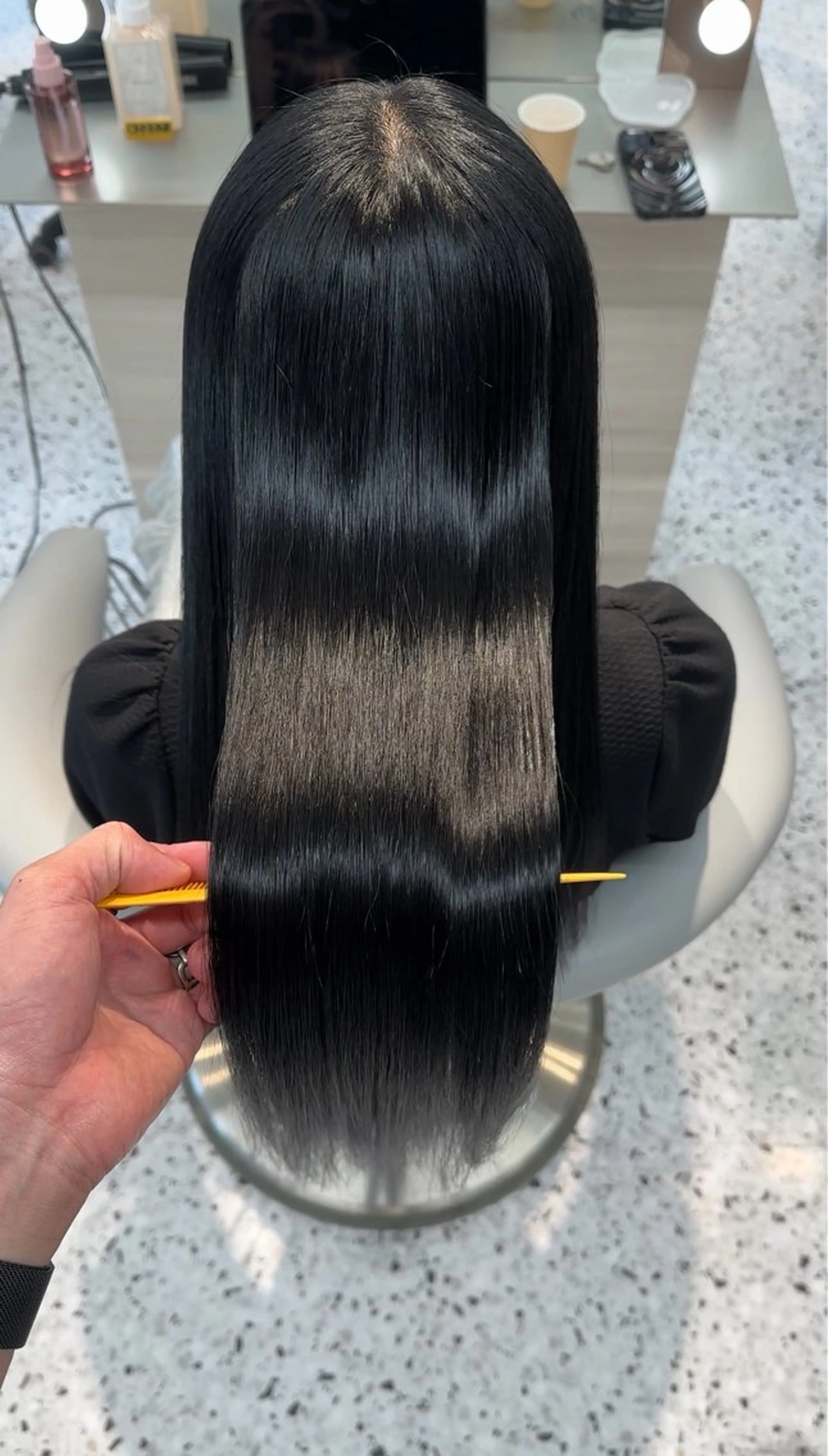 ロング カラー カット ヘアカラー 縮毛矯正 トリートメント Hiroki 韓国ヘア🇰🇷のヘアスタイル