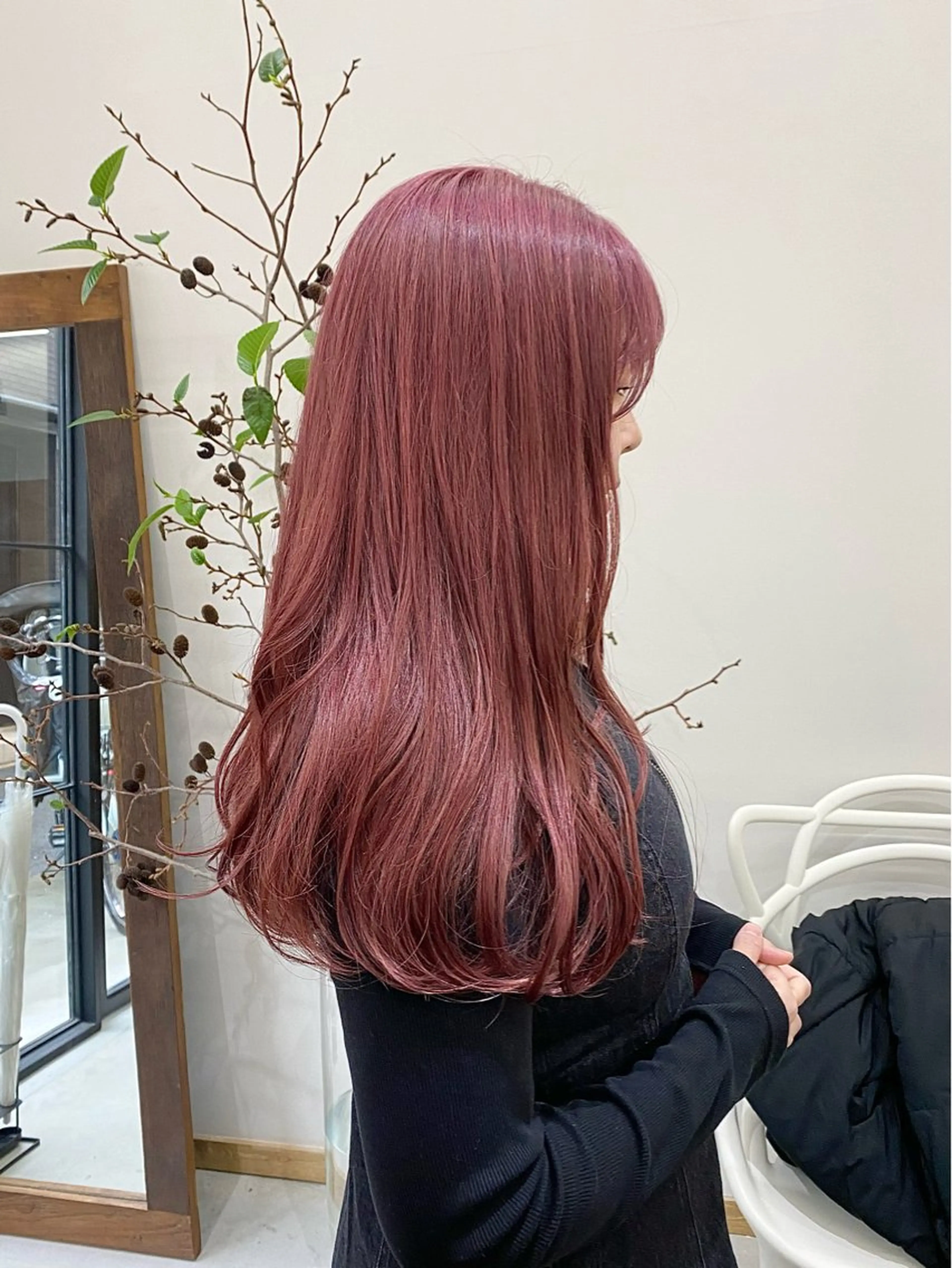 セミロング カラー ヘアアレンジ カット ヘアカラー トリートメント ハル🌸柔色/ ブリーチなし/艶髪のヘアスタイル