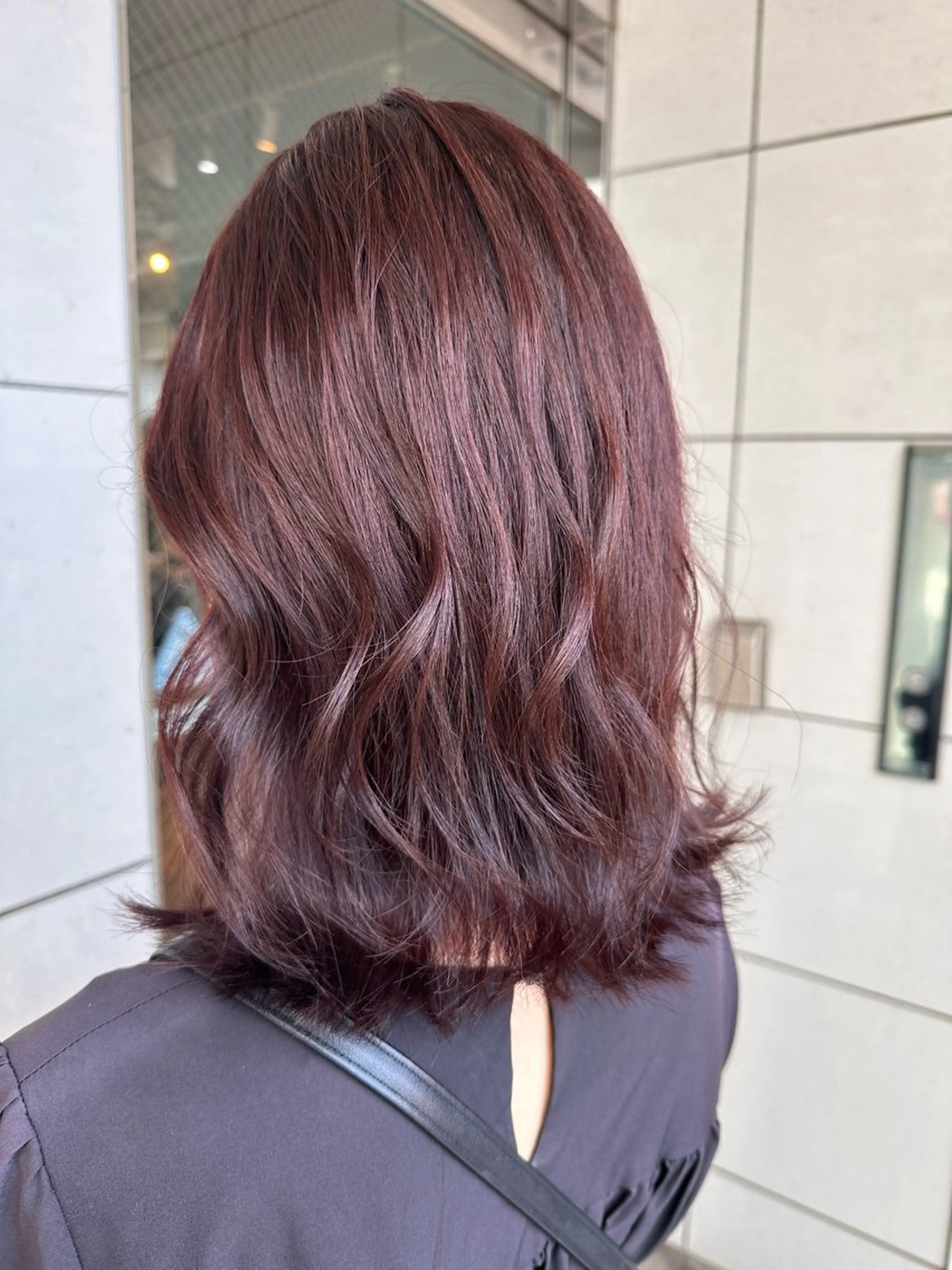 ミディアム カラー ブリーチ ブリーチなしカラー ピンクカラー カット ヘアカラー トリートメント 🧸プルエクステ❤︎ ネイルKAO🧸のヘアスタイル