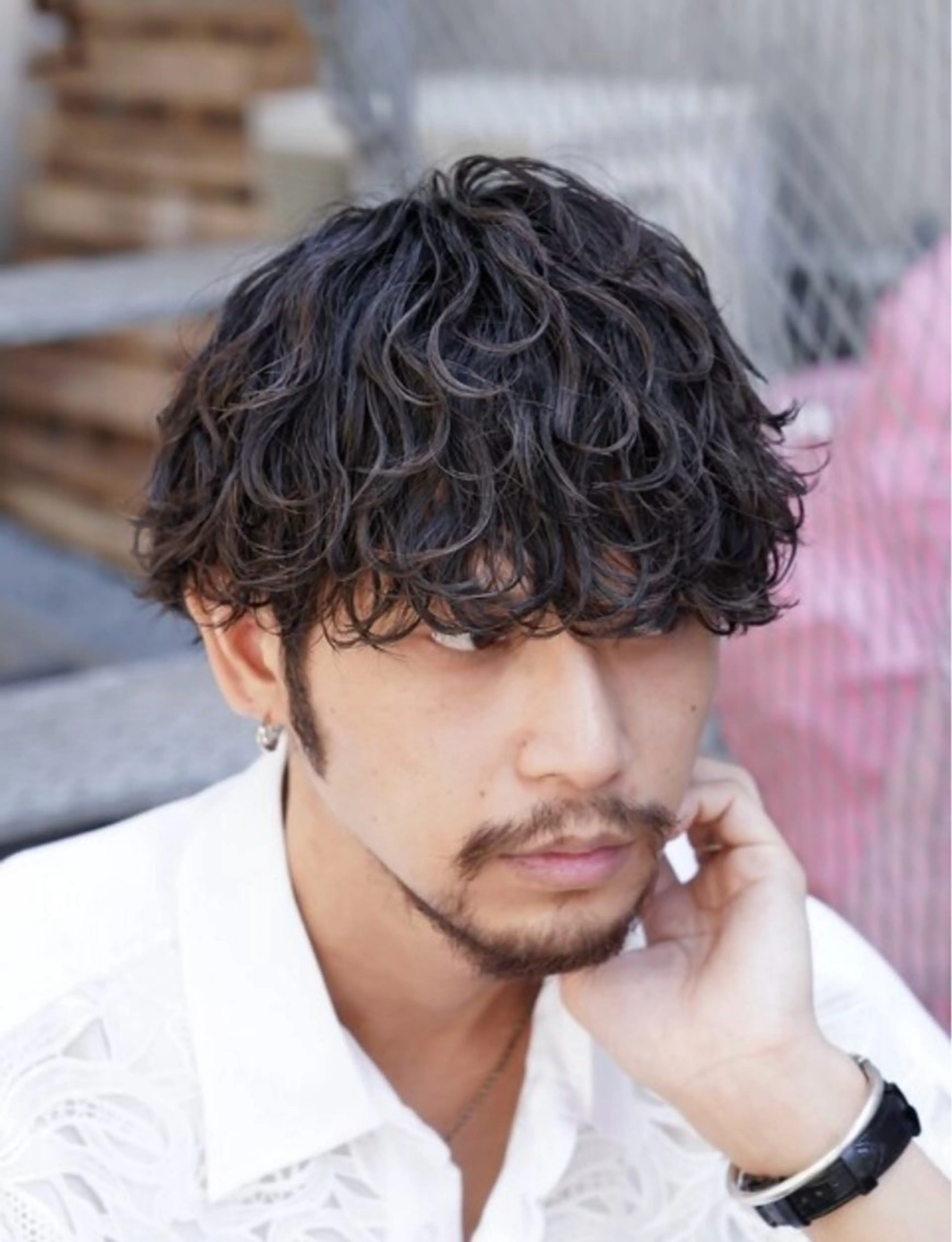 パーマ メンズ 波巻きパーマ カット パーマ ゆうと｜波巻き職人 🌊🌀のヘアスタイル