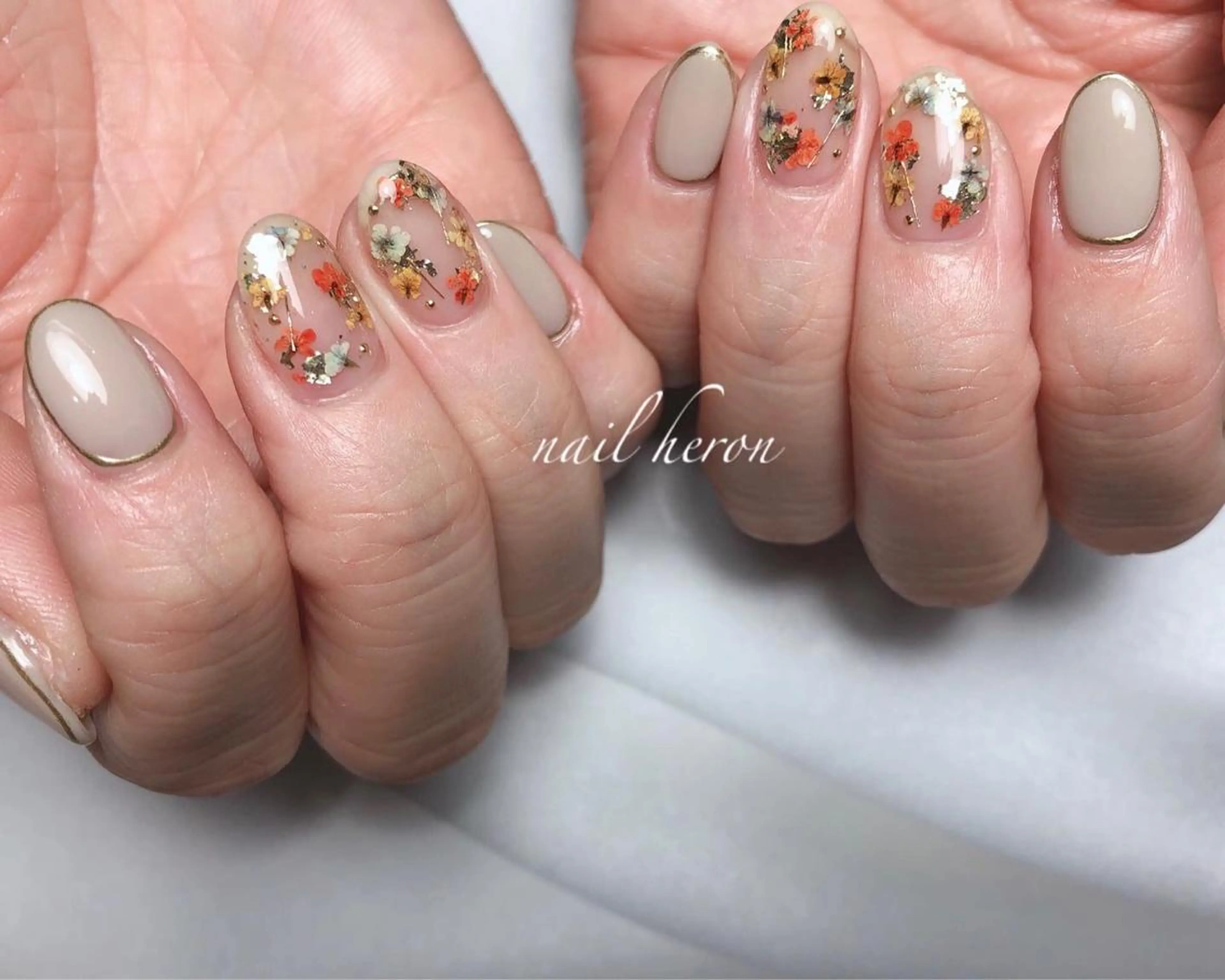 ネイル フラワーネイル ハンドネイル nail heron所属・saki_ nail heronのその他イメージ