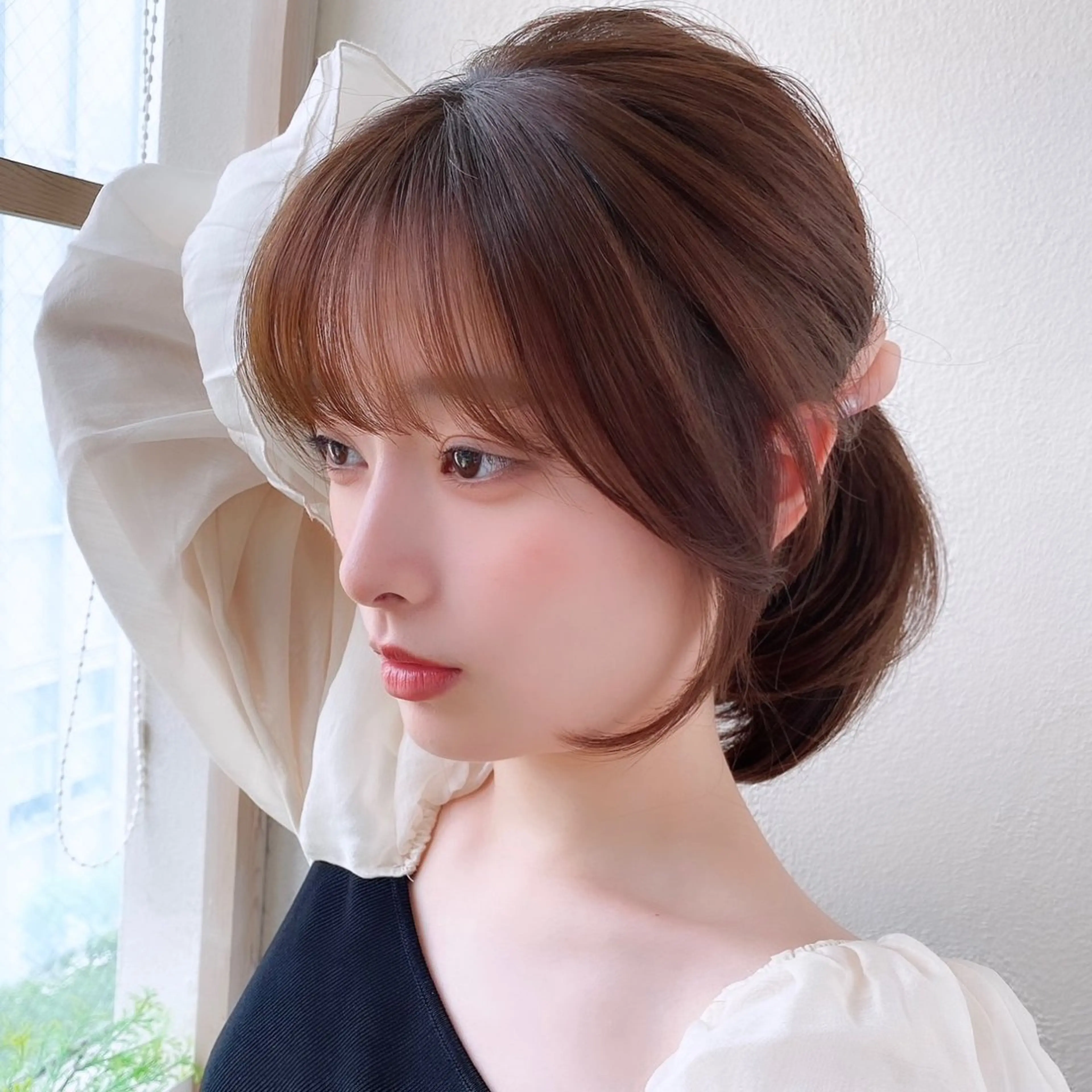 ミディアム カラー 小顔カット カット トリートメント 髪質改善/ レイヤーカット金井翔のヘアスタイル