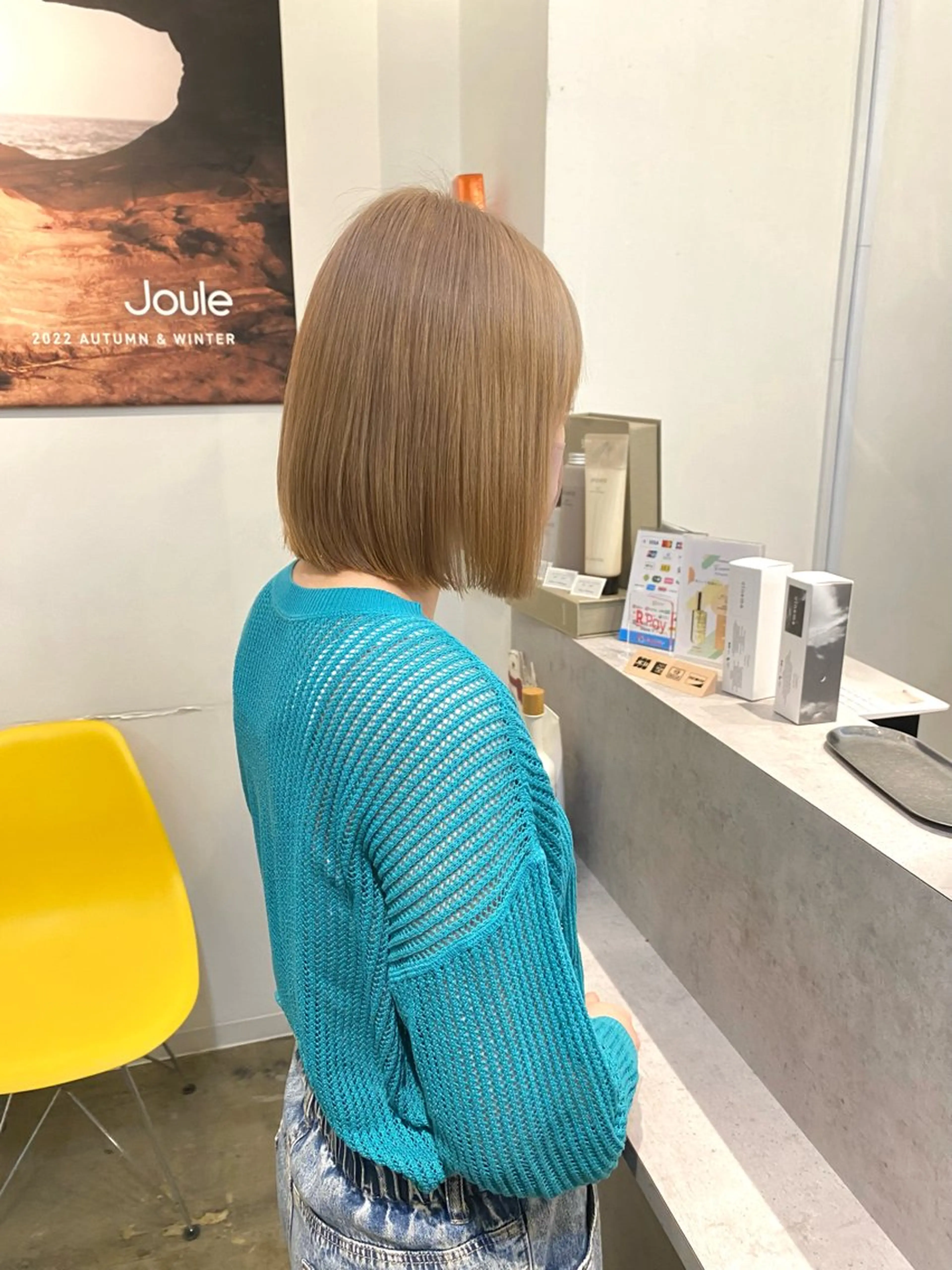 ショート 銀座✨綺麗になれる ストレート✨中山蓮のヘアスタイル