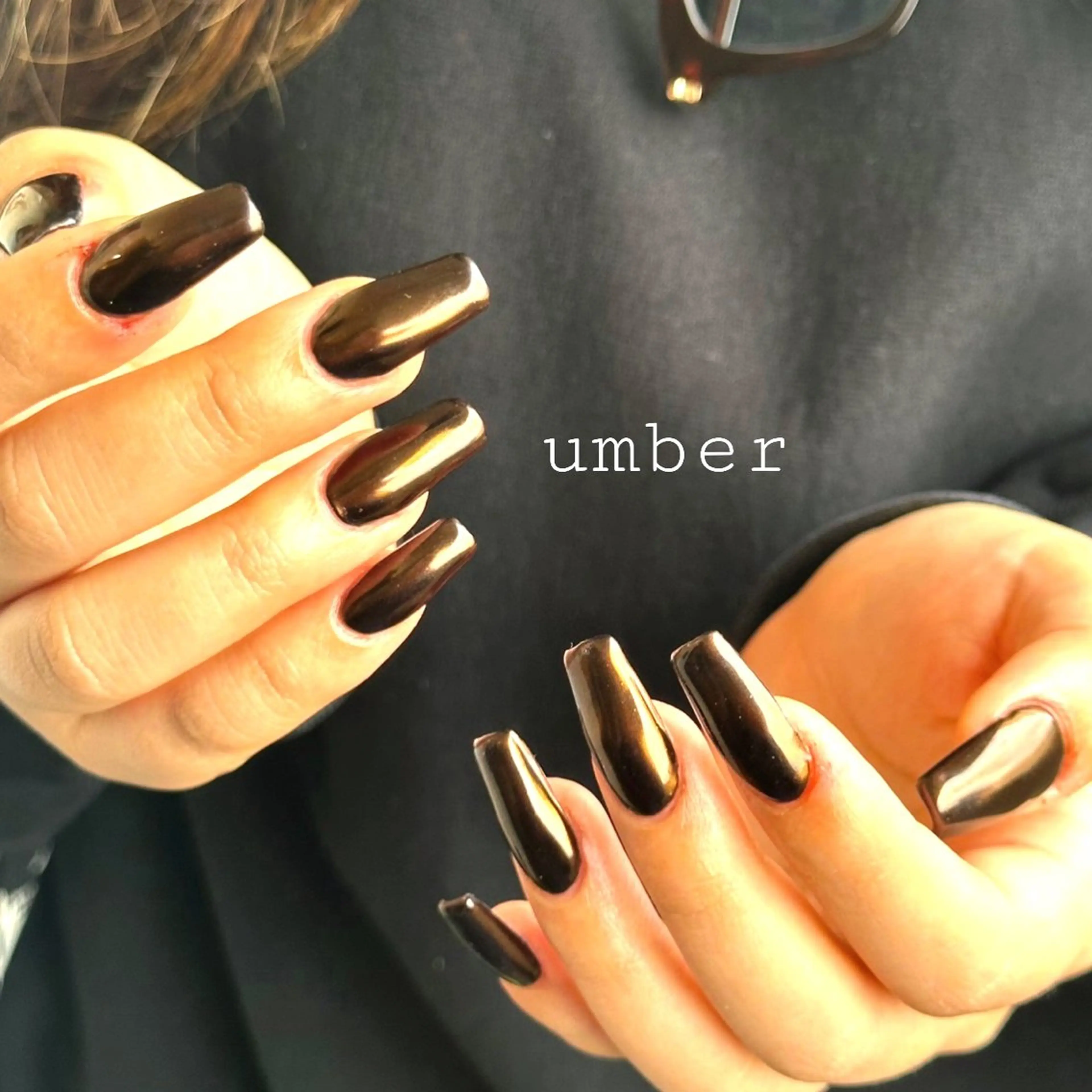 ネイル スカルプネイル ハンドネイル umber 三茶1分のネイルデザイン