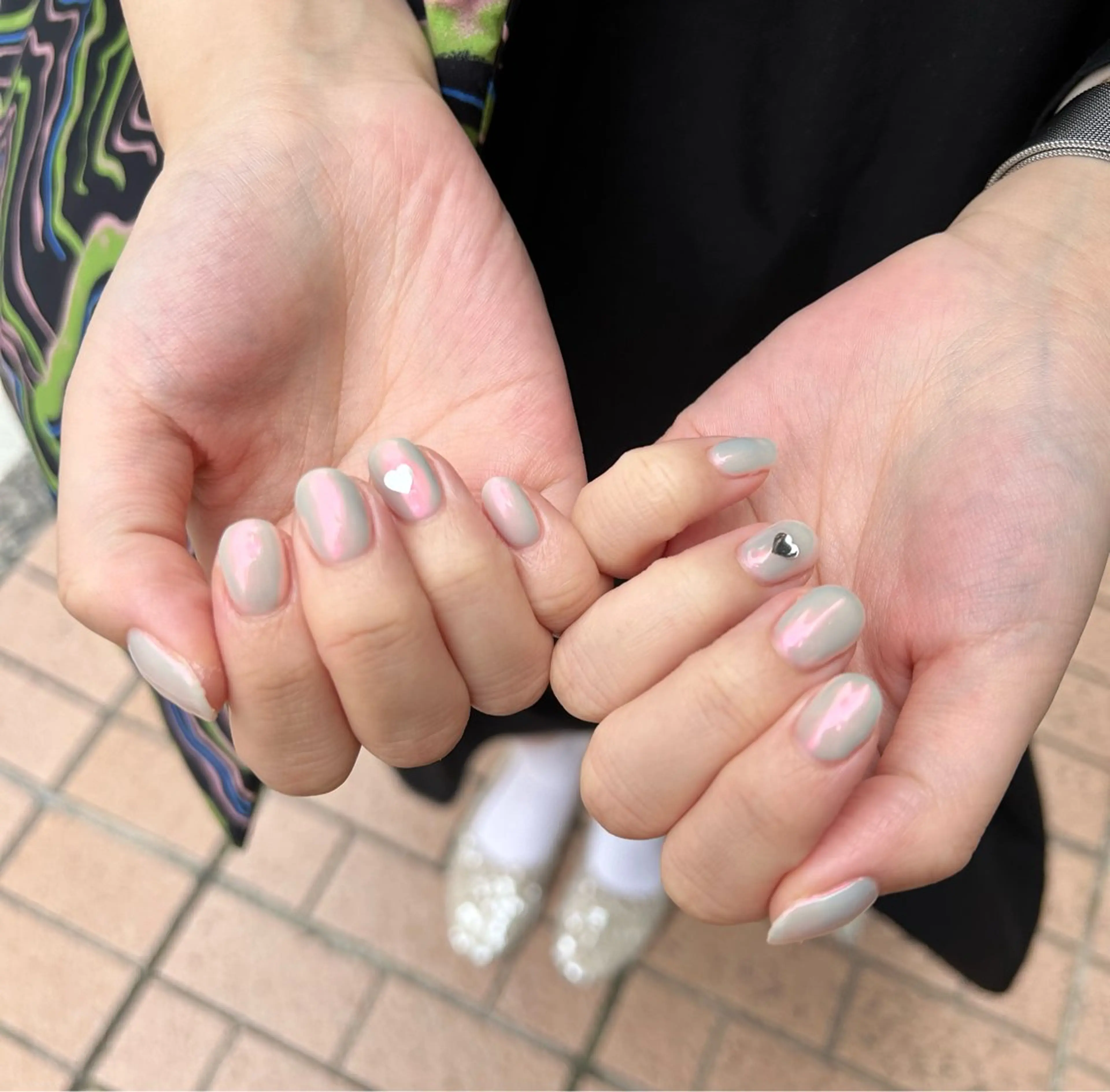 ネイル ハート ハンドネイル 福田 麻耶のネイルデザイン