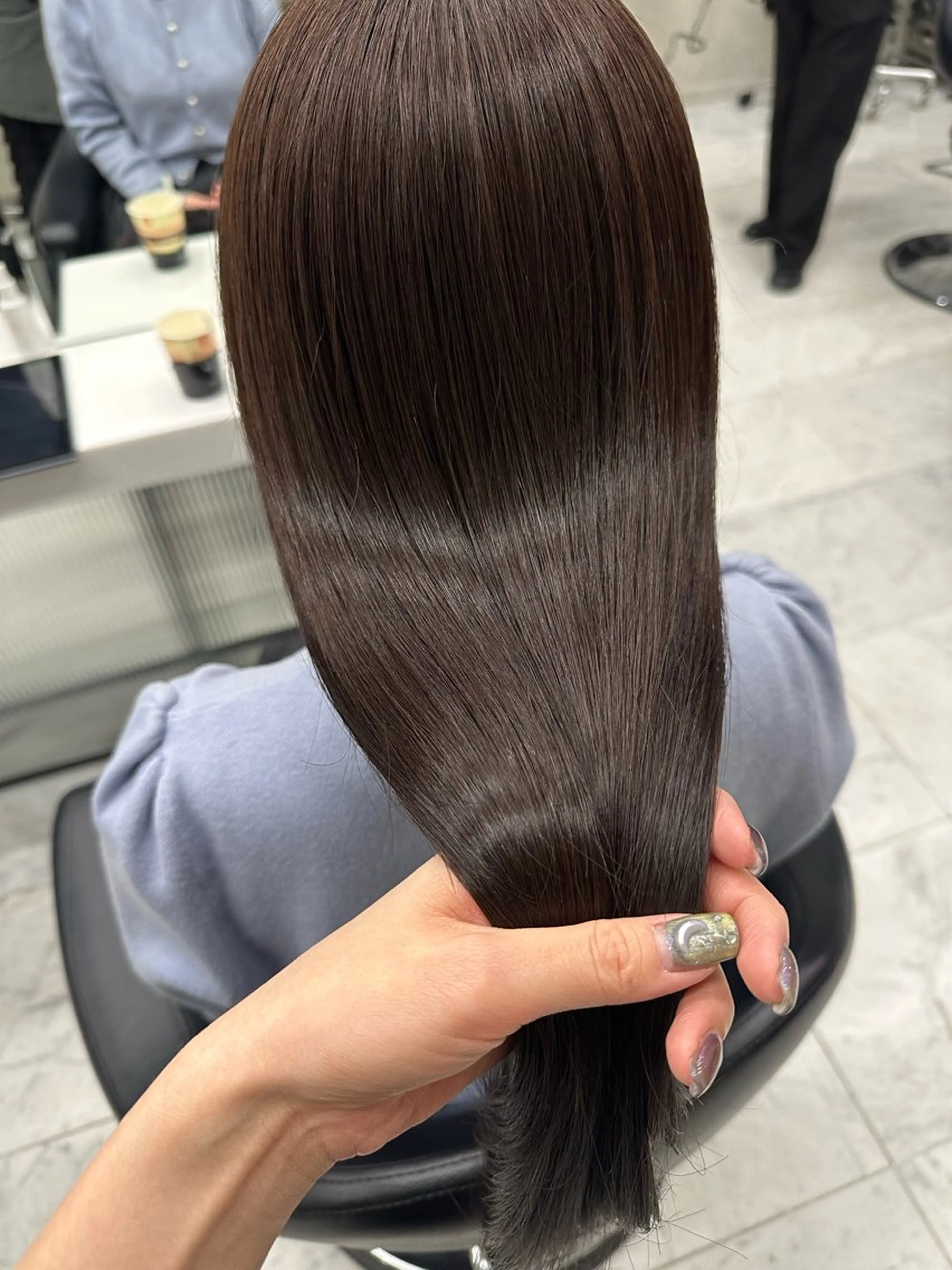 カラー 透明感カラー グレージュ ヘアカラー よしだ りんのヘアスタイル