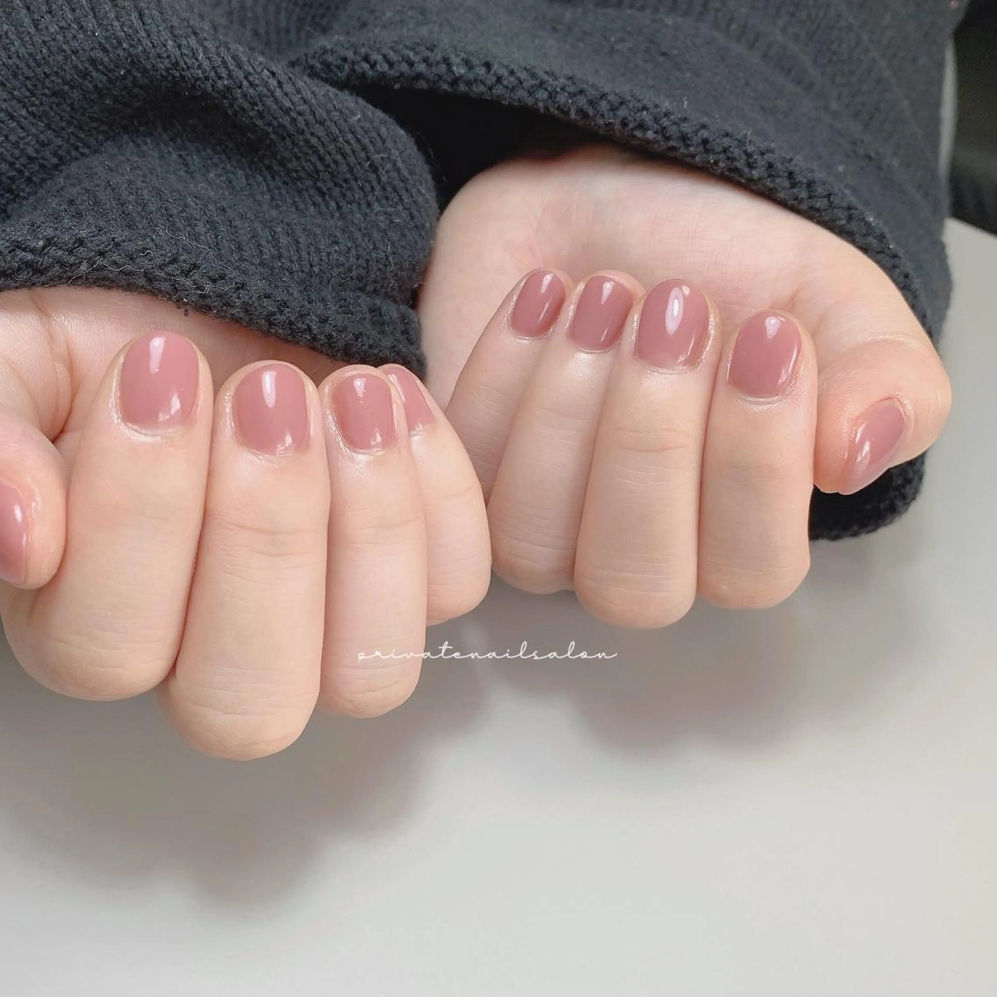 ネイル ワンカラーネイル シンプルネイル ハンドネイル Liebe nailのネイルデザイン