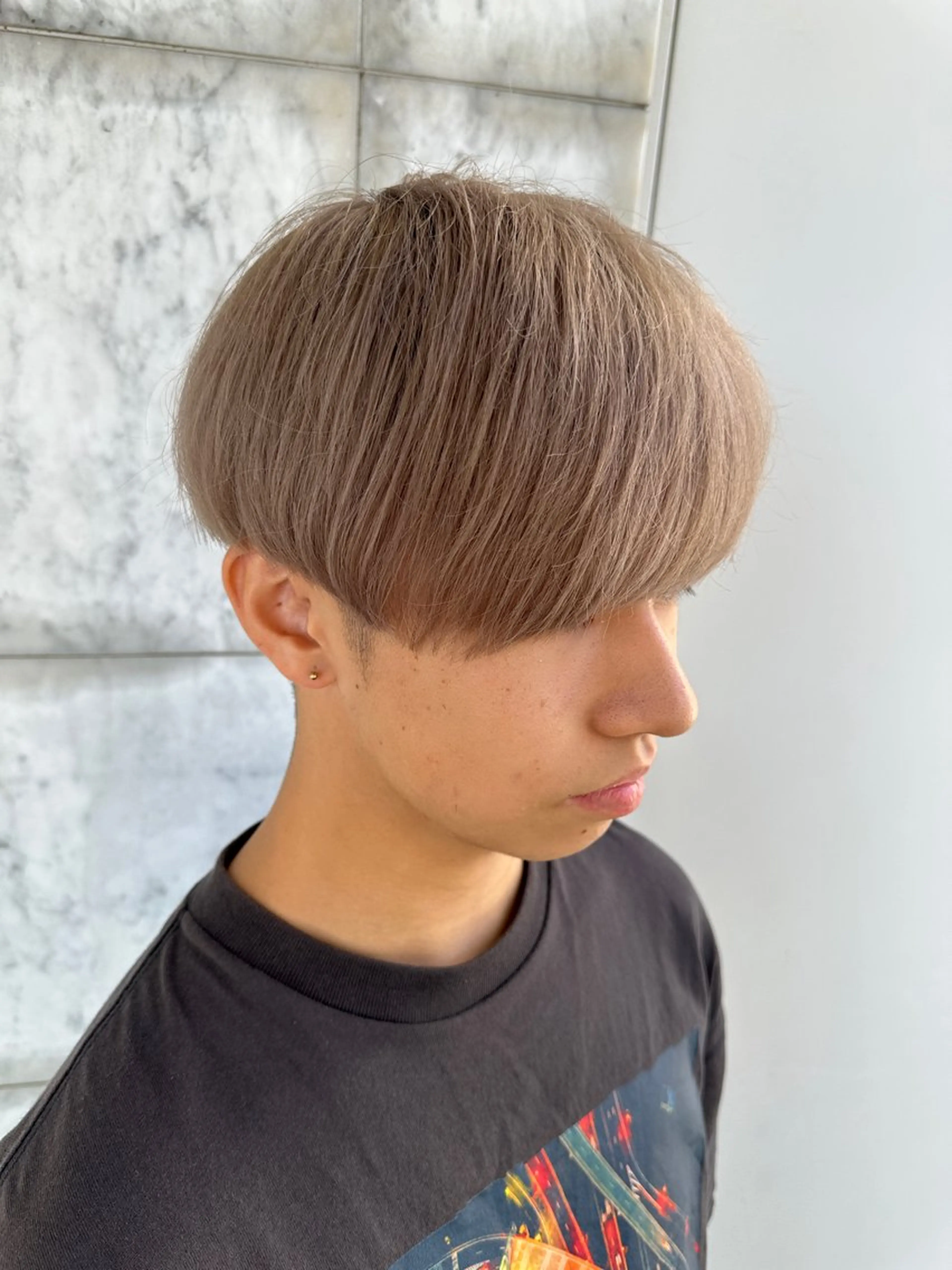 メンズカット＋ブリーチカラーの写真