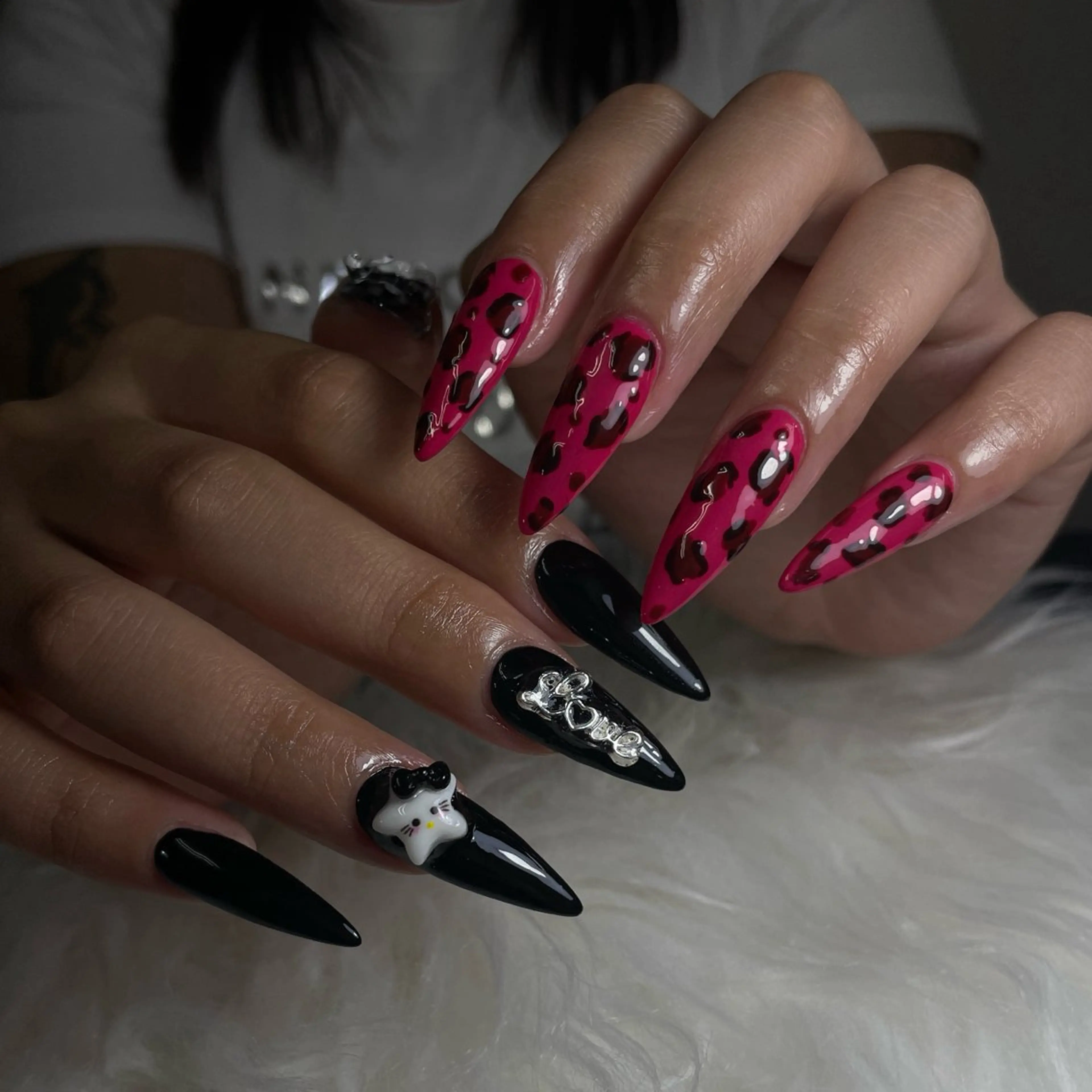 ネイル チークネイル 桜ネイル 長さ出し フットネイル ジェルネイル YURI NAILのネイルデザイン