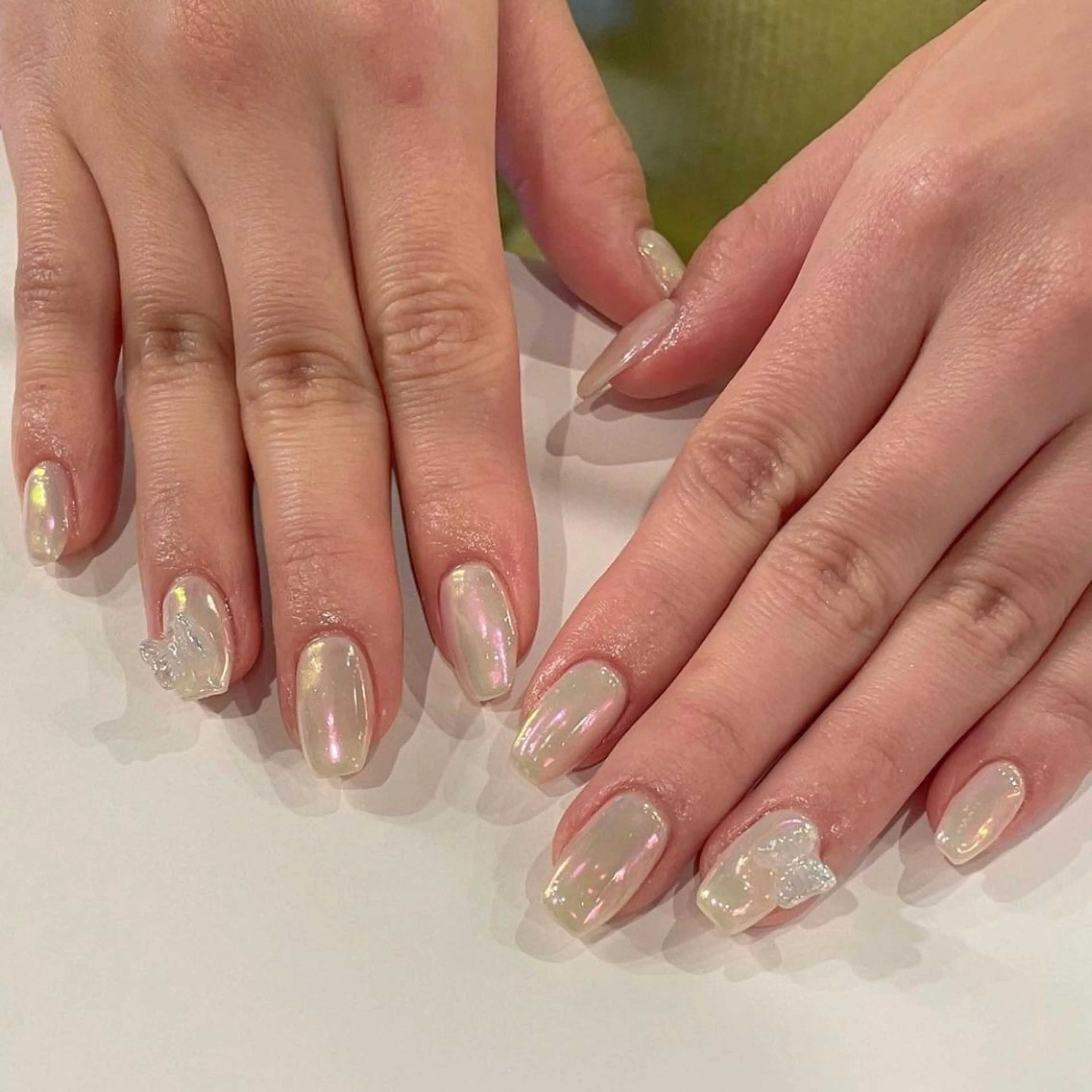 ネイル アイブロウ 眉カラー オーロラネイル 長さ出し フラワーネイル フットネイル Moana Nail 長さだし専門店のネイルデザイン