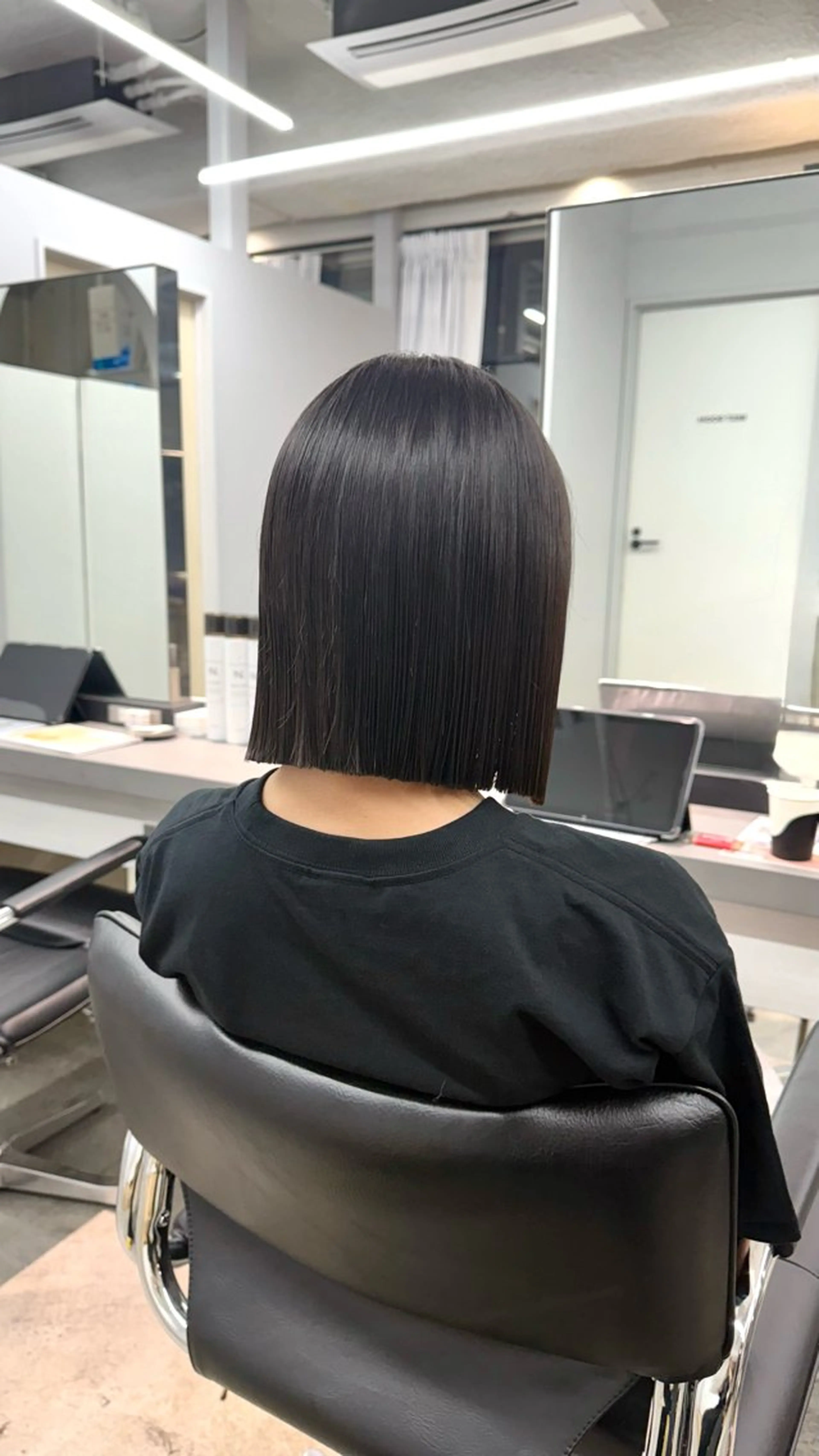 ショート 縮毛矯正 カット mina★ボブcut 透明感color🥣のヘアスタイル