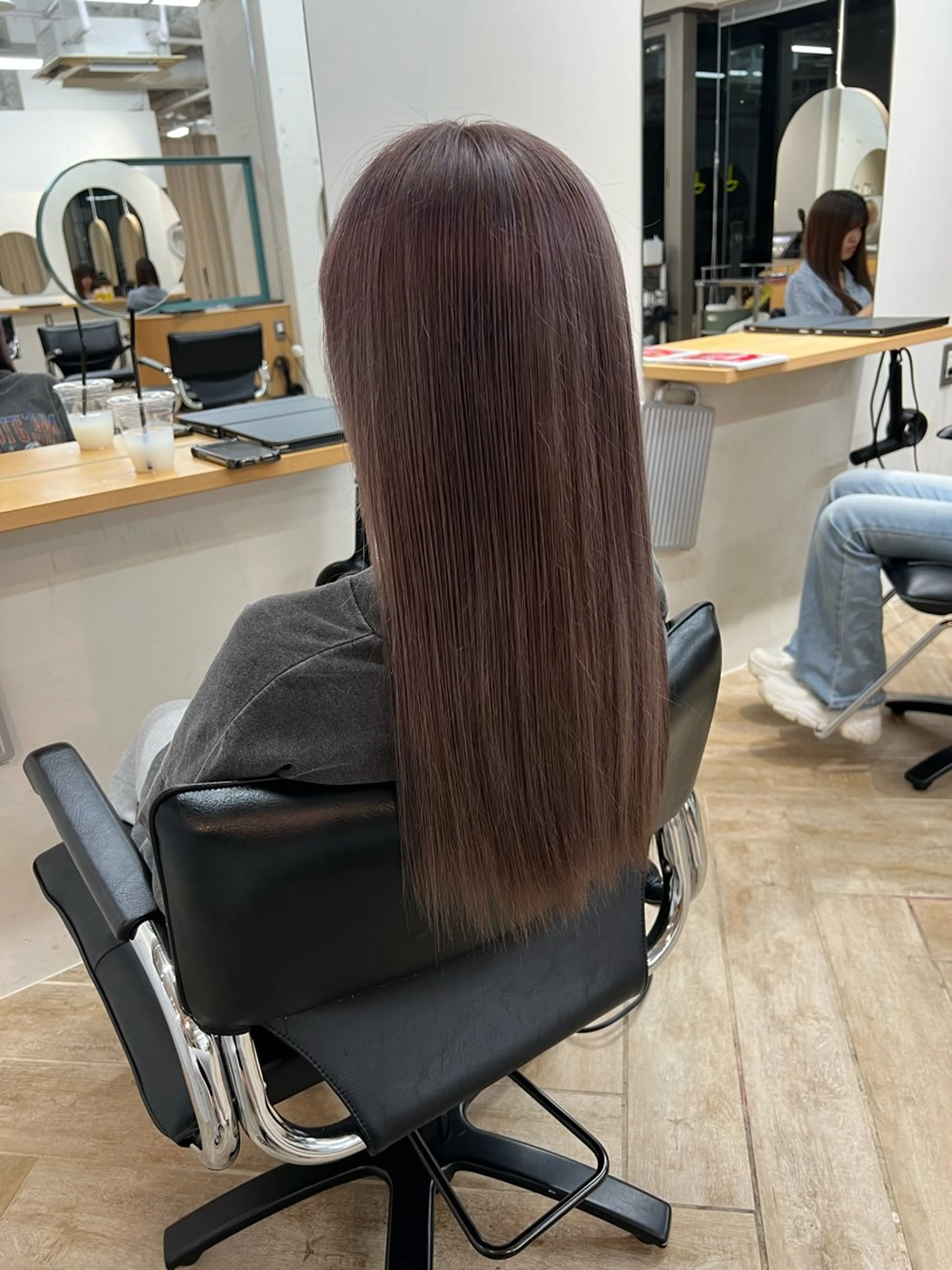ロング カラー カット ヘアカラー トリートメント ハイトーン/複雑履歴 新潟/万代/井上佑のヘアスタイル