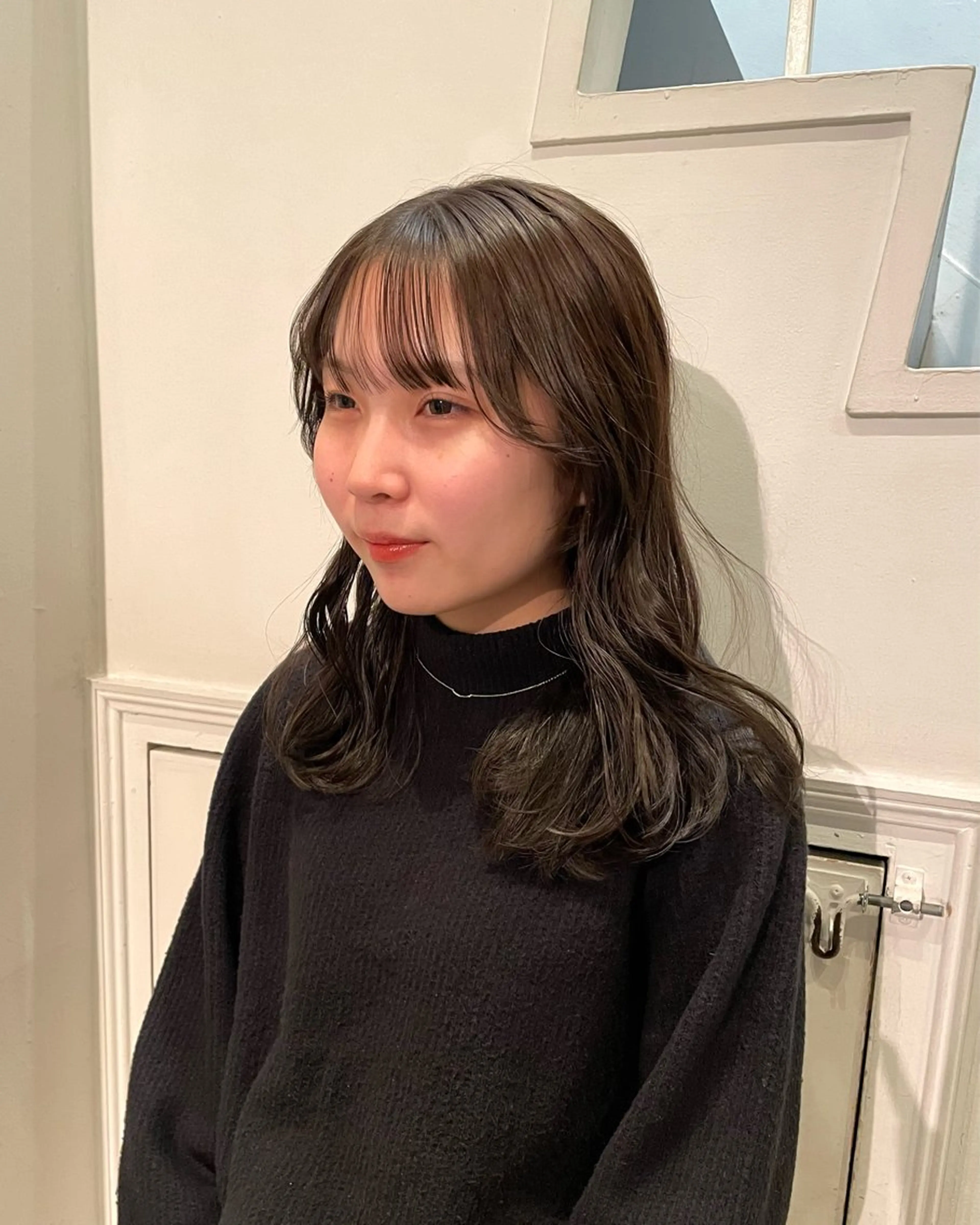 ロング カラー カット ヘアカラー トリートメント 向坂 亜美のヘアスタイル