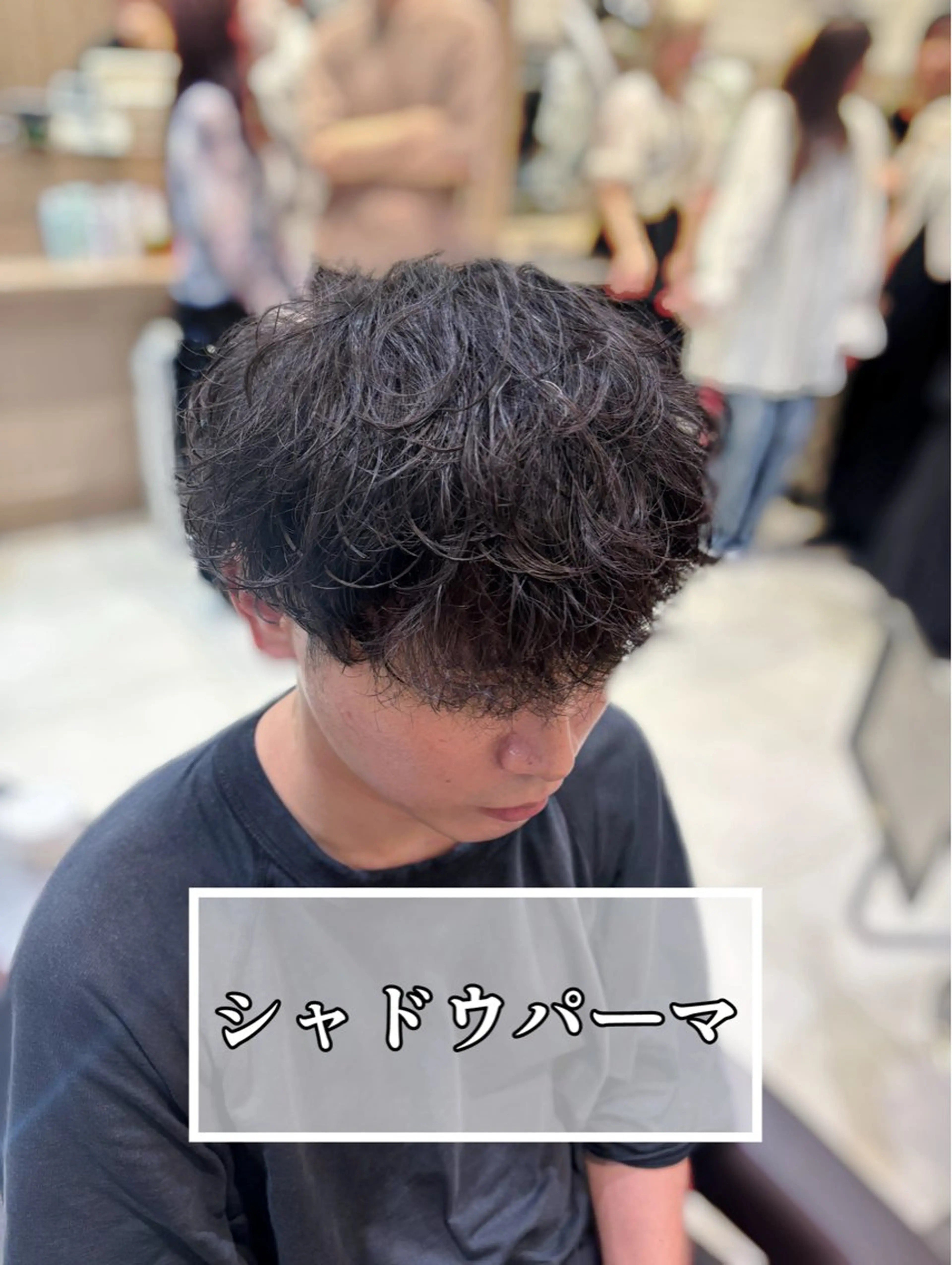 パーマ メンズ カット パーマ 波巻きスパイラル・ カルマ/aoiのヘアスタイル