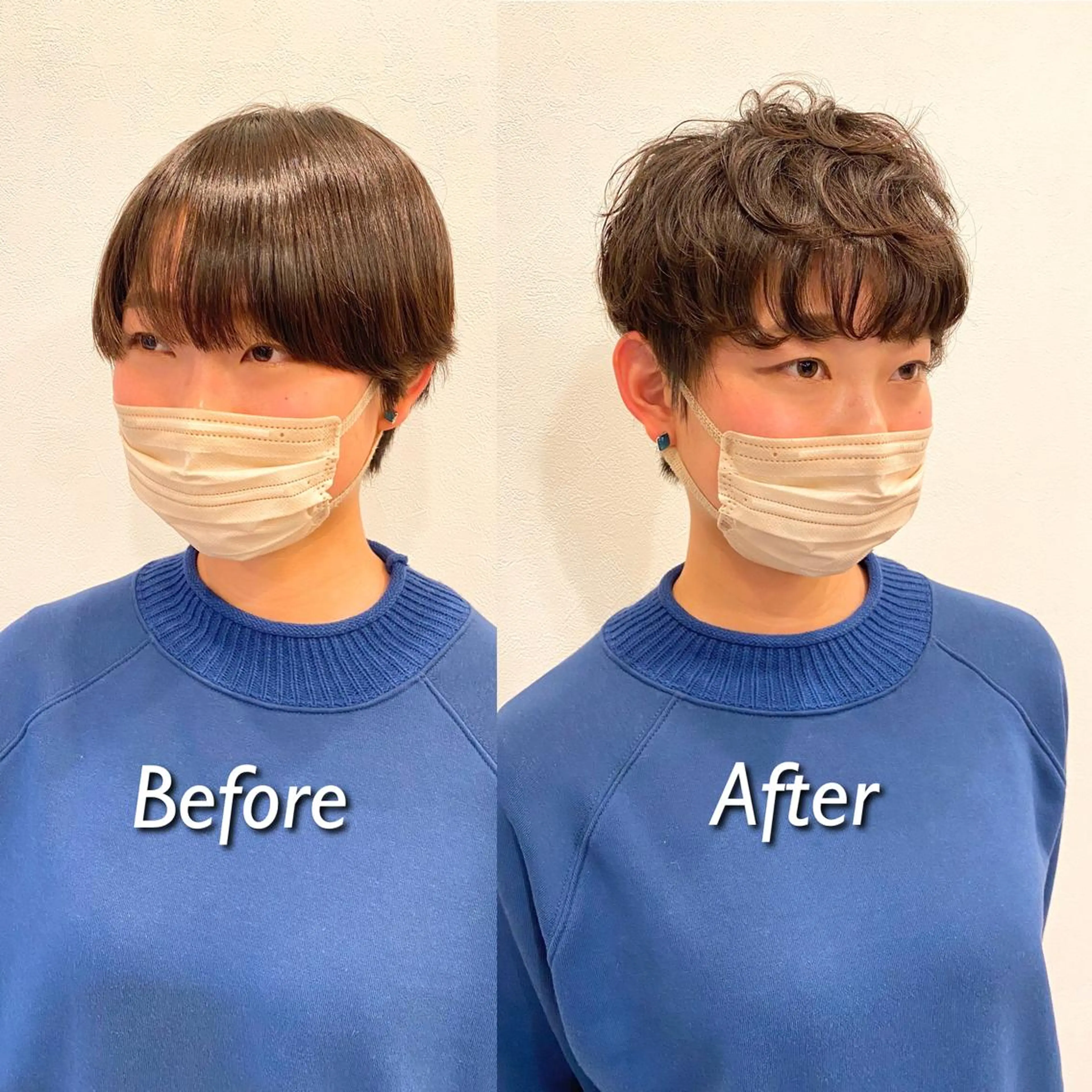 ショート パーマ ショートヘア カット ヘアカラー 美容室Natural Spot所属・鈴木 暁斗のヘアスタイル