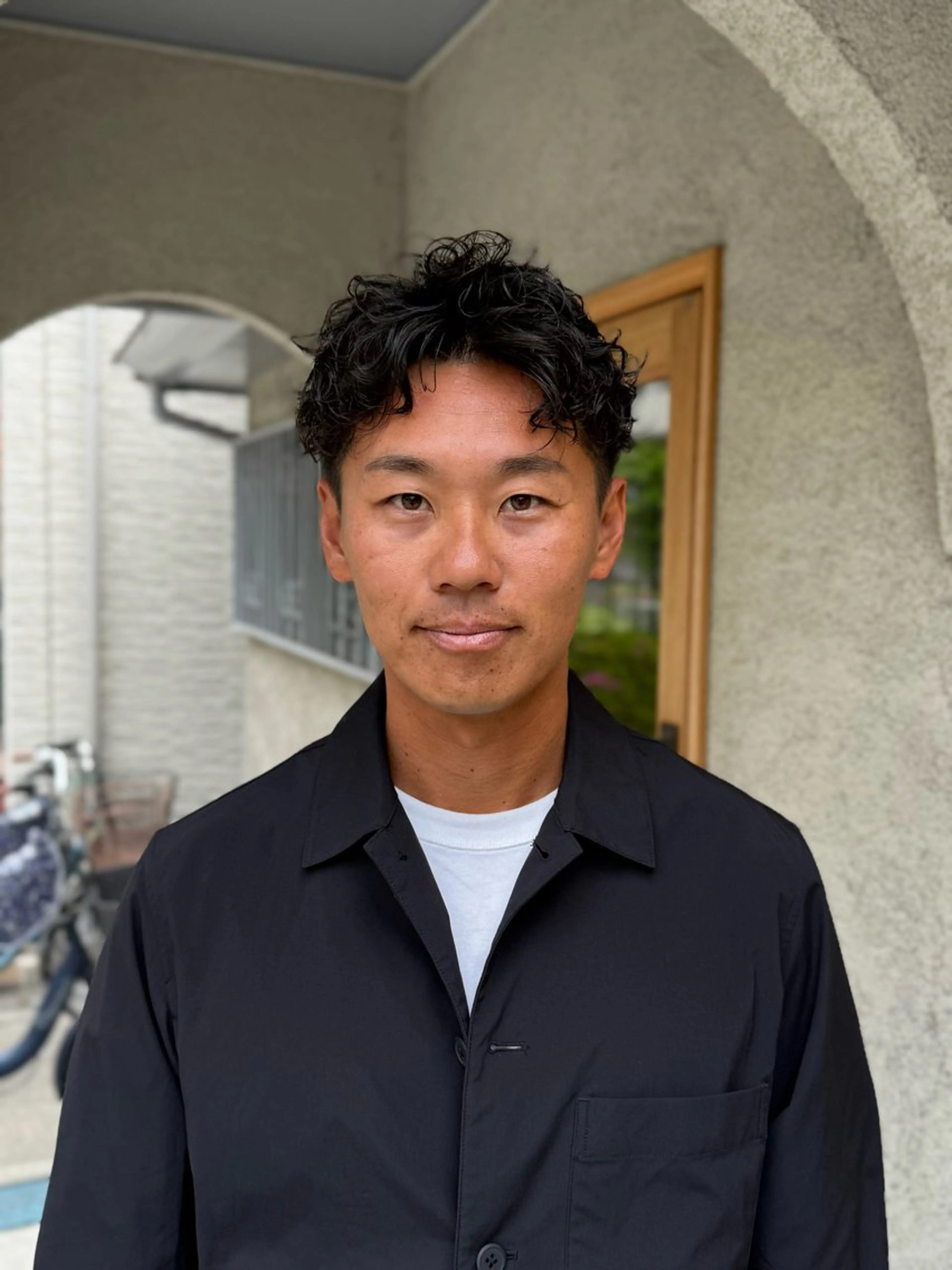 メンズ センターパート メンズパーマ カット パーマ 美容室MUKU所属・石田 凱土のヘアスタイル