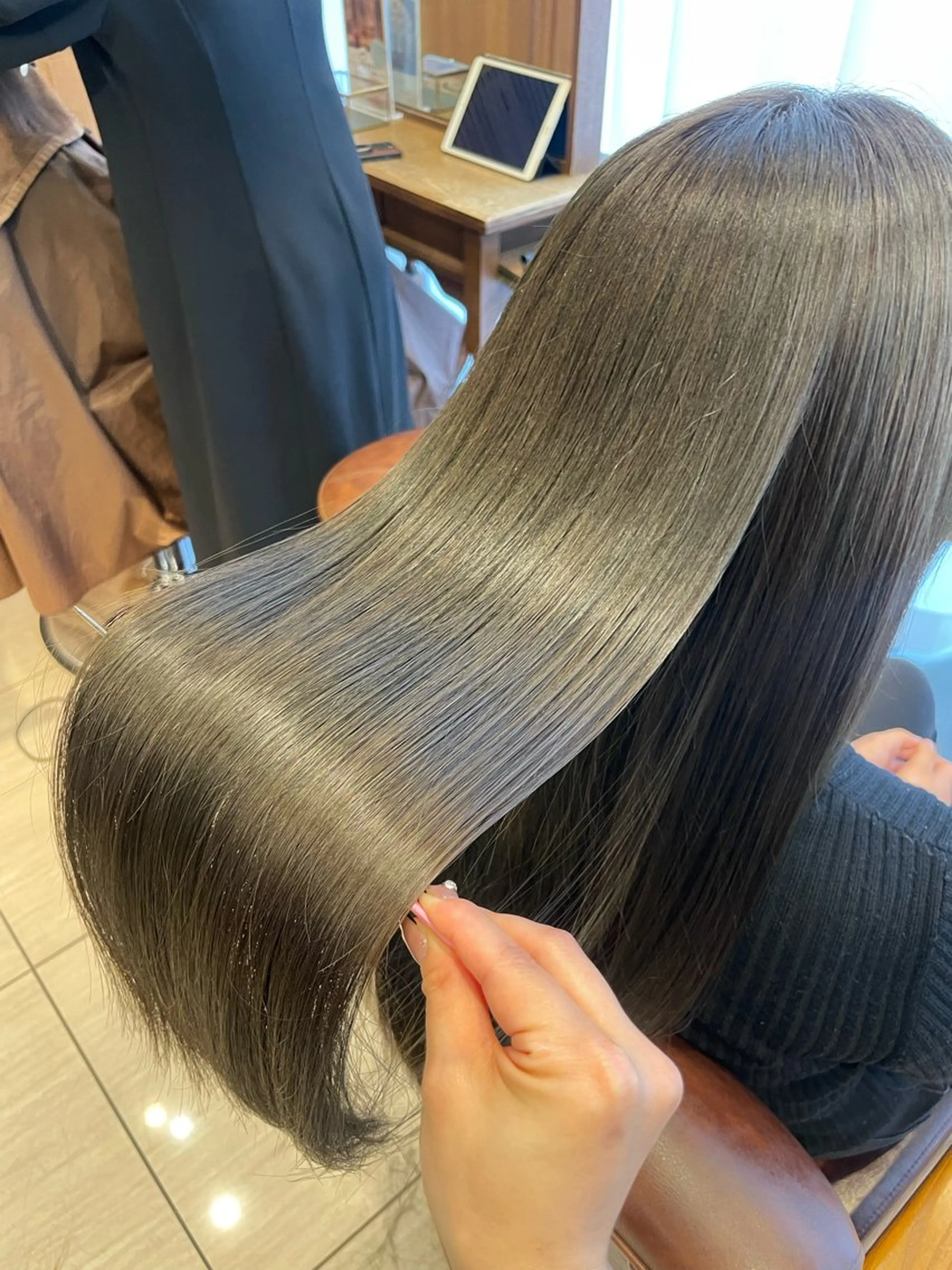 ロング カラー カット ヘアカラー トリートメント 今村 南穂のヘアスタイル
