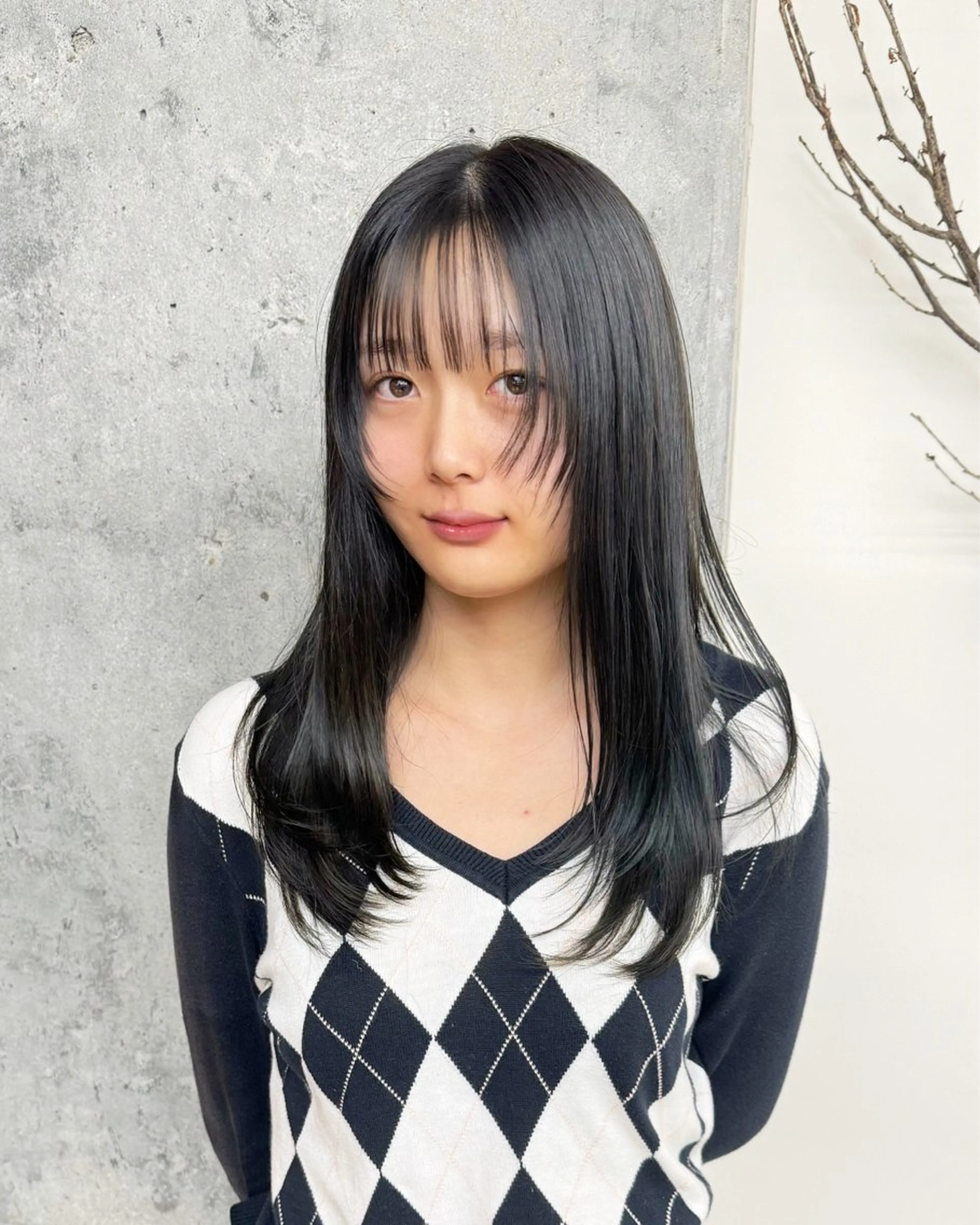 ロング レイヤーカット mm所属・ナツキ/レイヤー/暖 色カラー/ボブのヘアスタイル