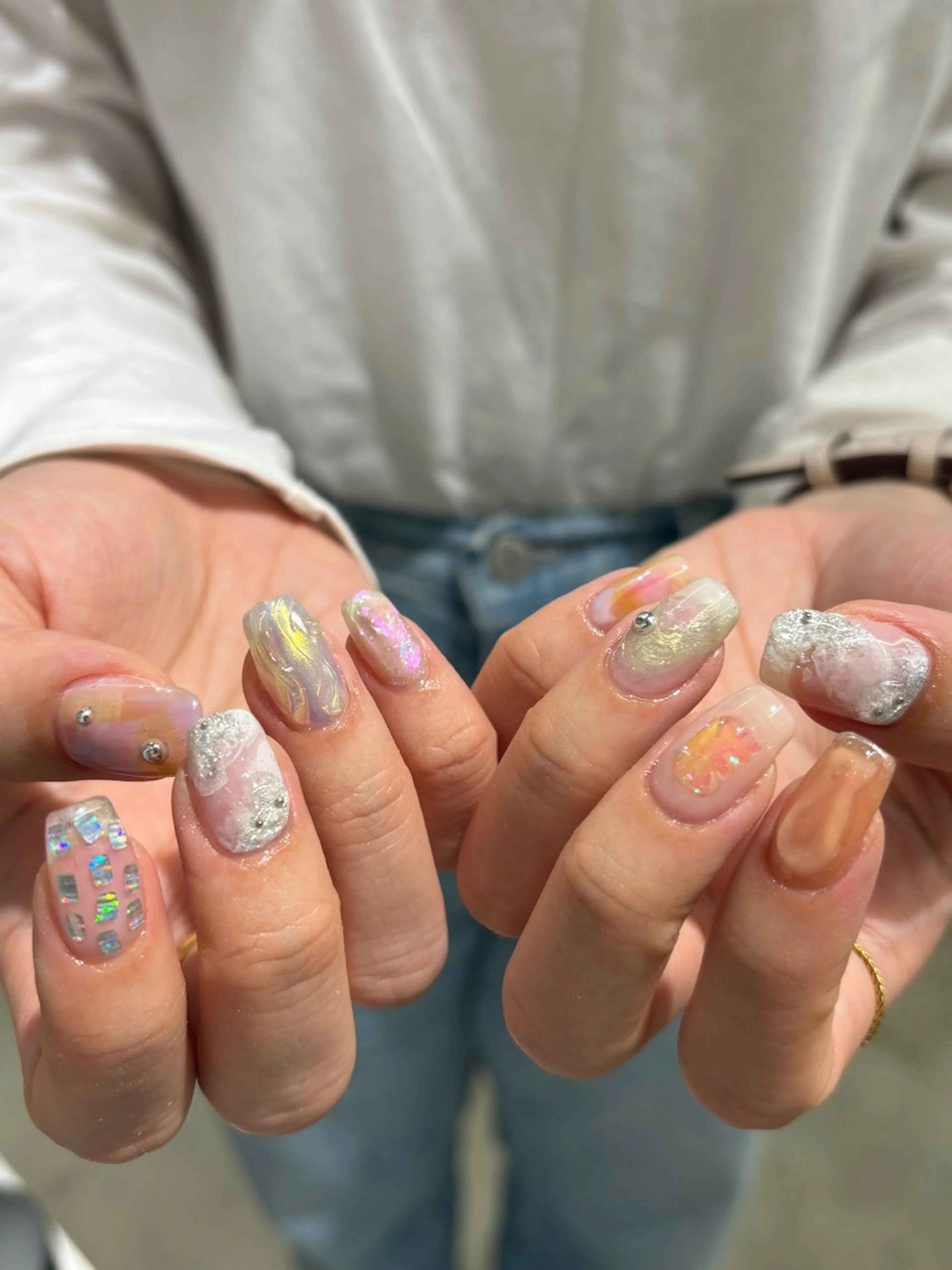 ネイル クリアネイル ハンドネイル sister  mohawk所属・chika ／ nailのネイルデザイン