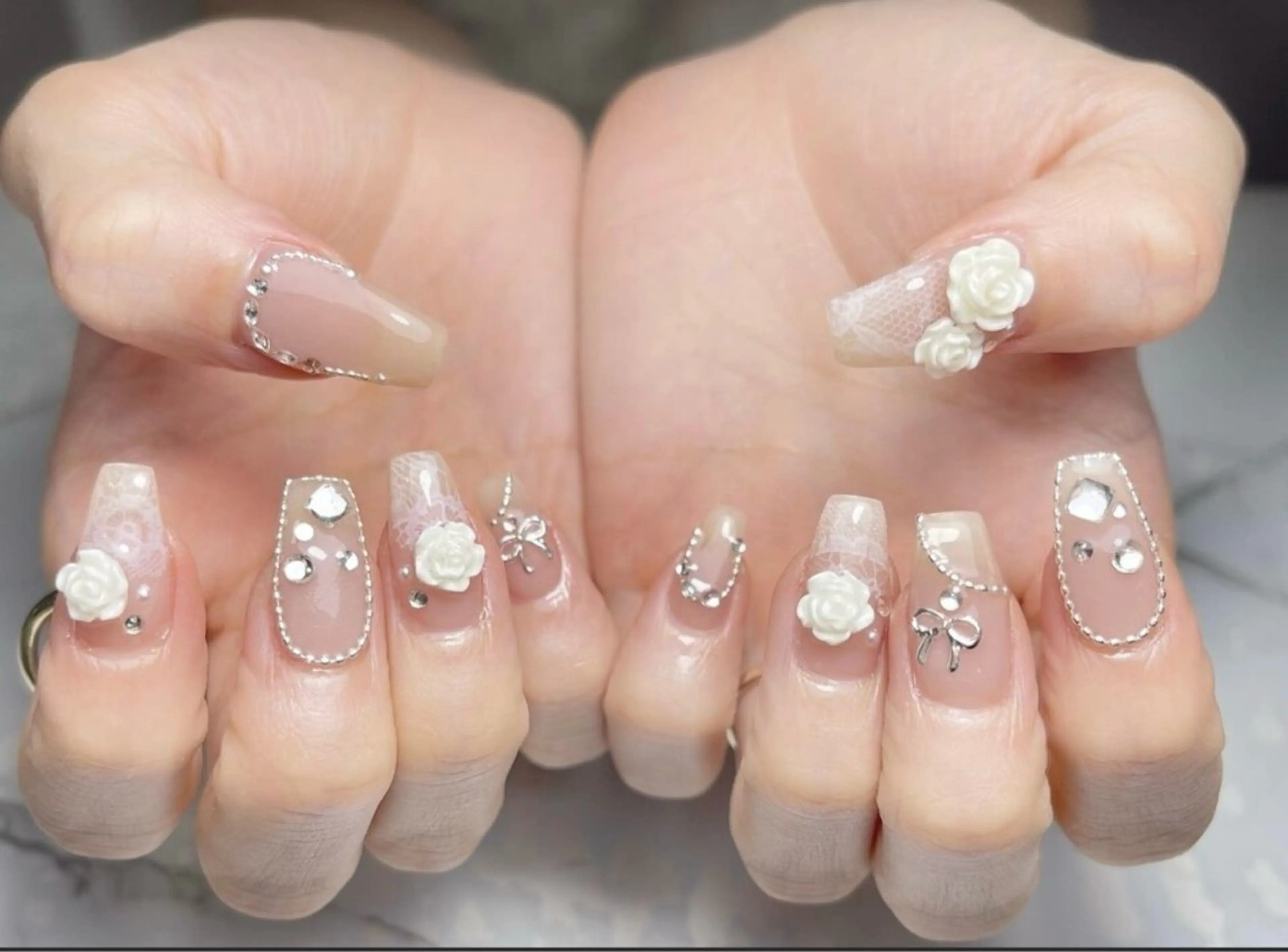 ネイル アートネイル フレンチネイル ジェルネイル グラデーション 韓国ネイル Nail Salon kihi大塚店のネイルデザイン