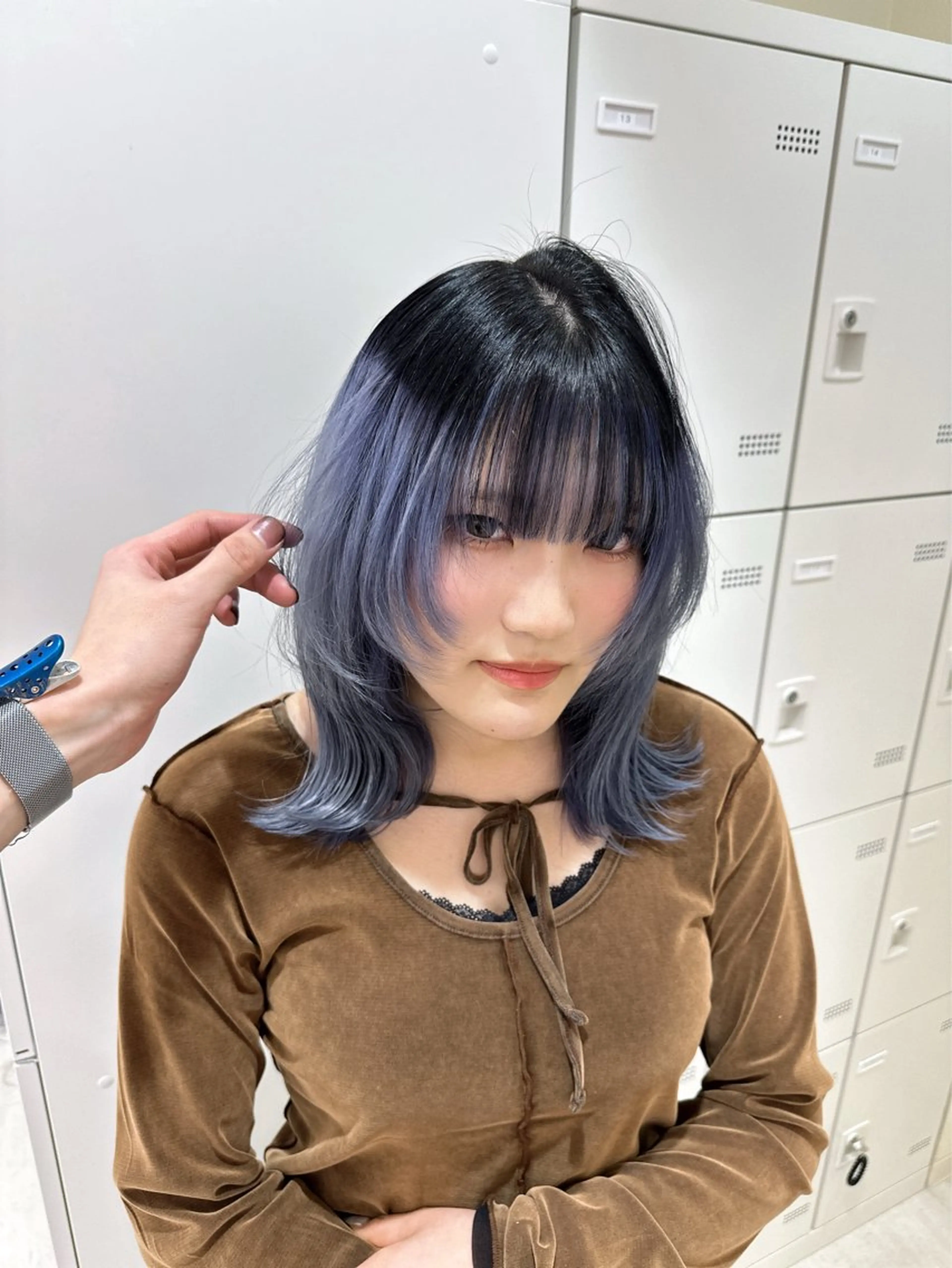 ロング カラー メンズ ヘアカラー 🌈艶カラー/ 韓国風レイヤーカットのヘアスタイル