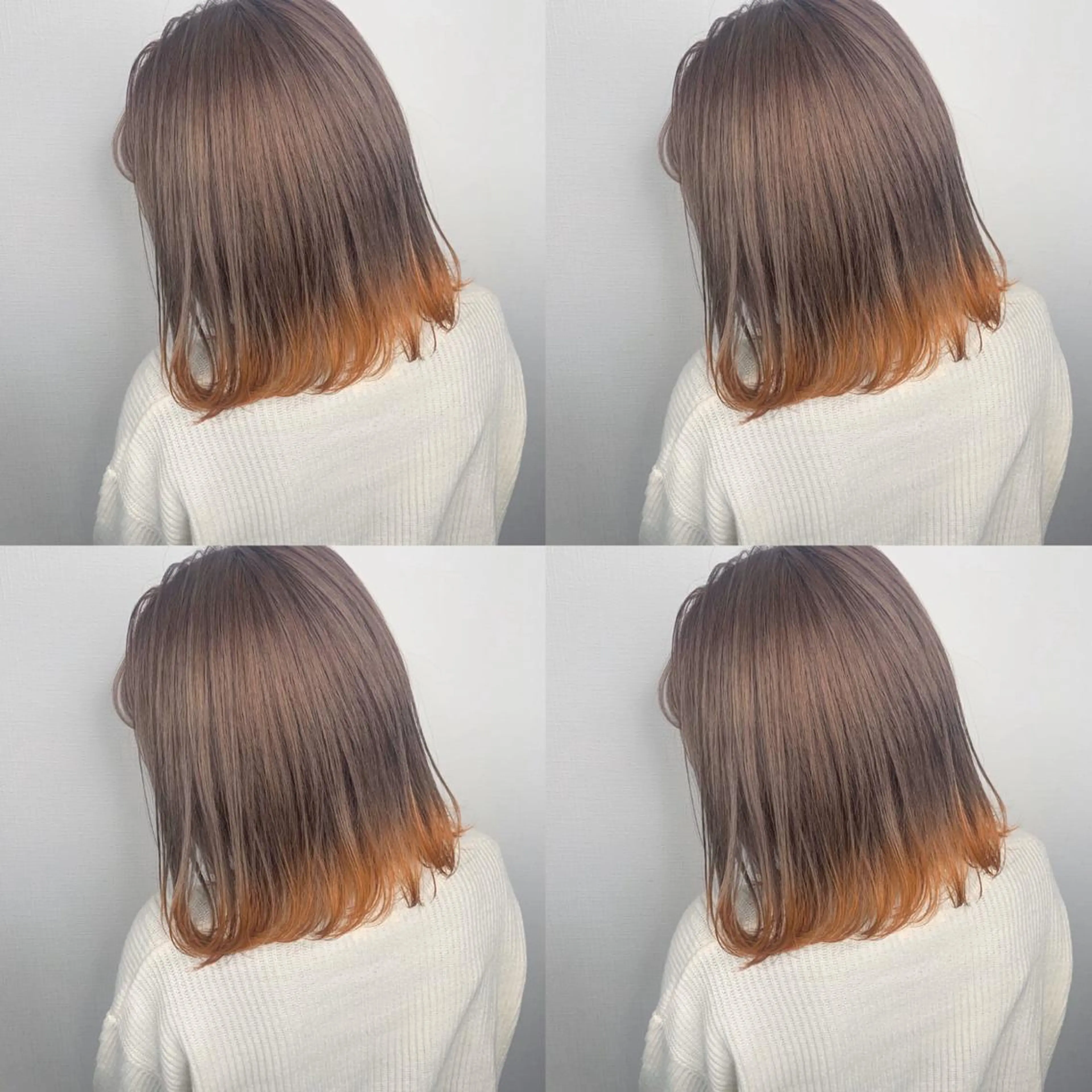 ミディアム カラー ベージュカラー ミルクティーベージュ ヘアカラー 袴田 伊代のヘアスタイル