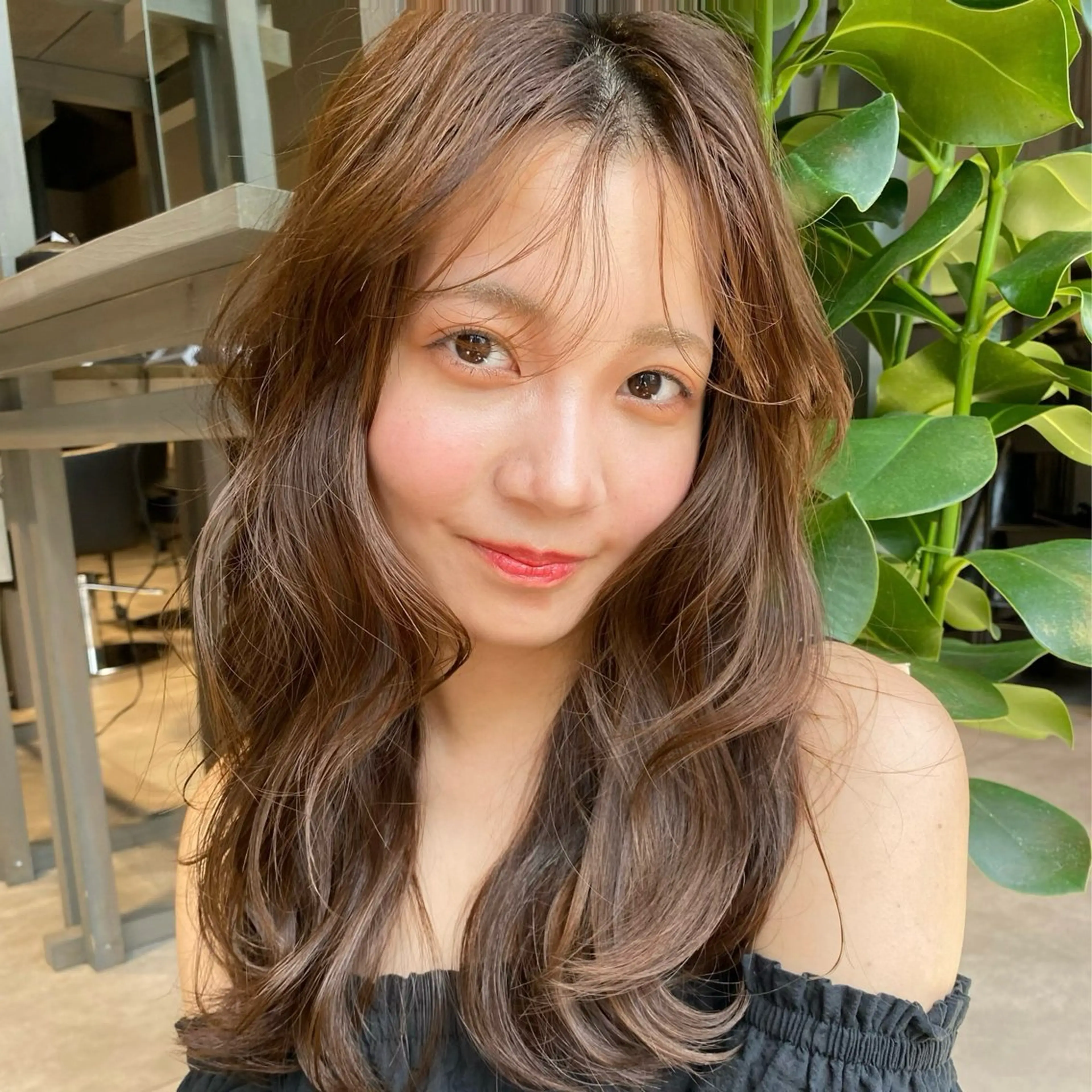 セミロング セミロングパーマ ハイライト 髪質改善 レイヤーカット カット ヘアカラー トリートメント また会いたくなる 美容師【KENTA】のヘアスタイル