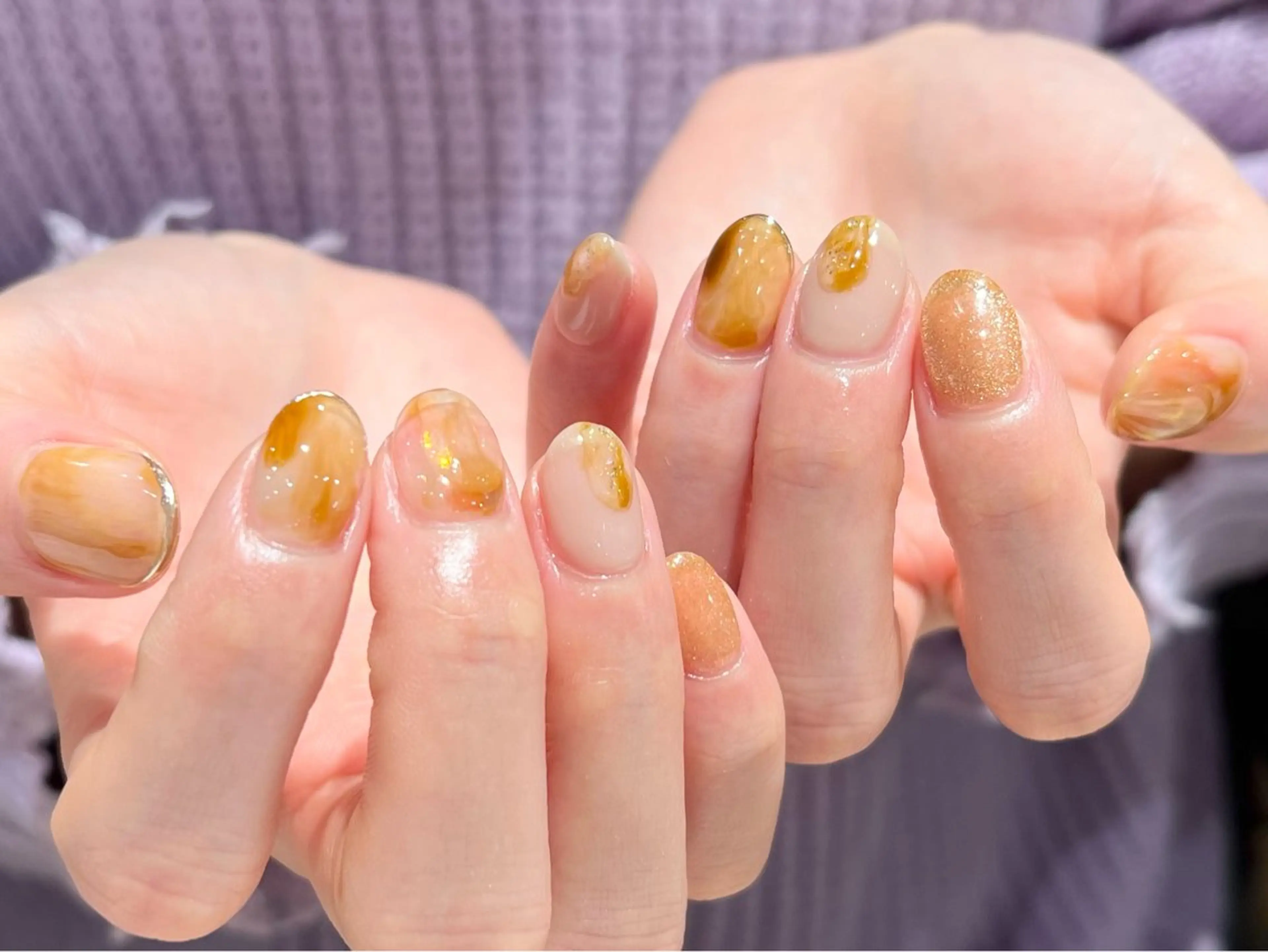 ネイル fumina 💚💛のネイルデザイン