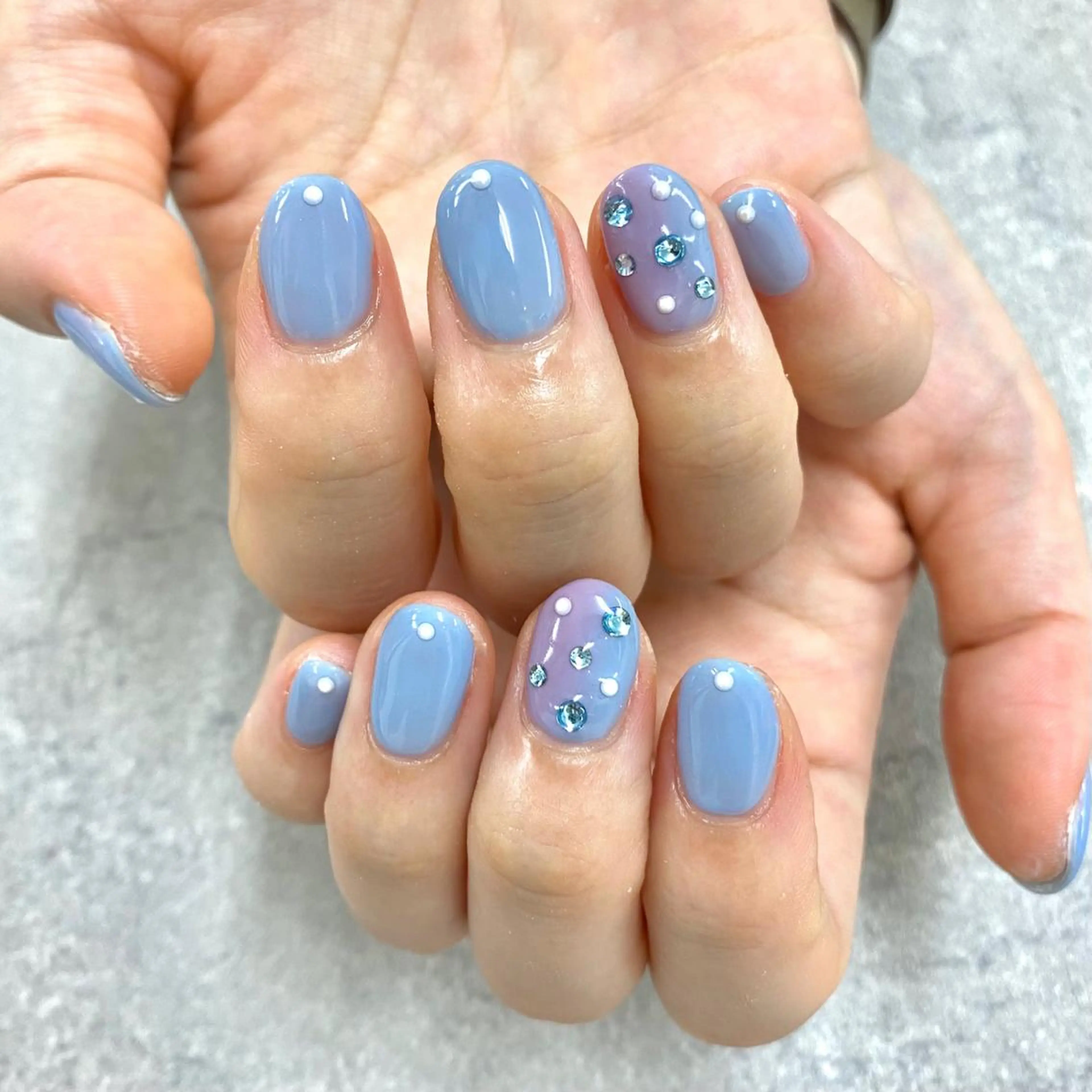 ネイル フットネイル フレンチネイル ジェルネイル ガラスフレンチ グラデーション NUMAZAWA KASUMIのネイルデザイン