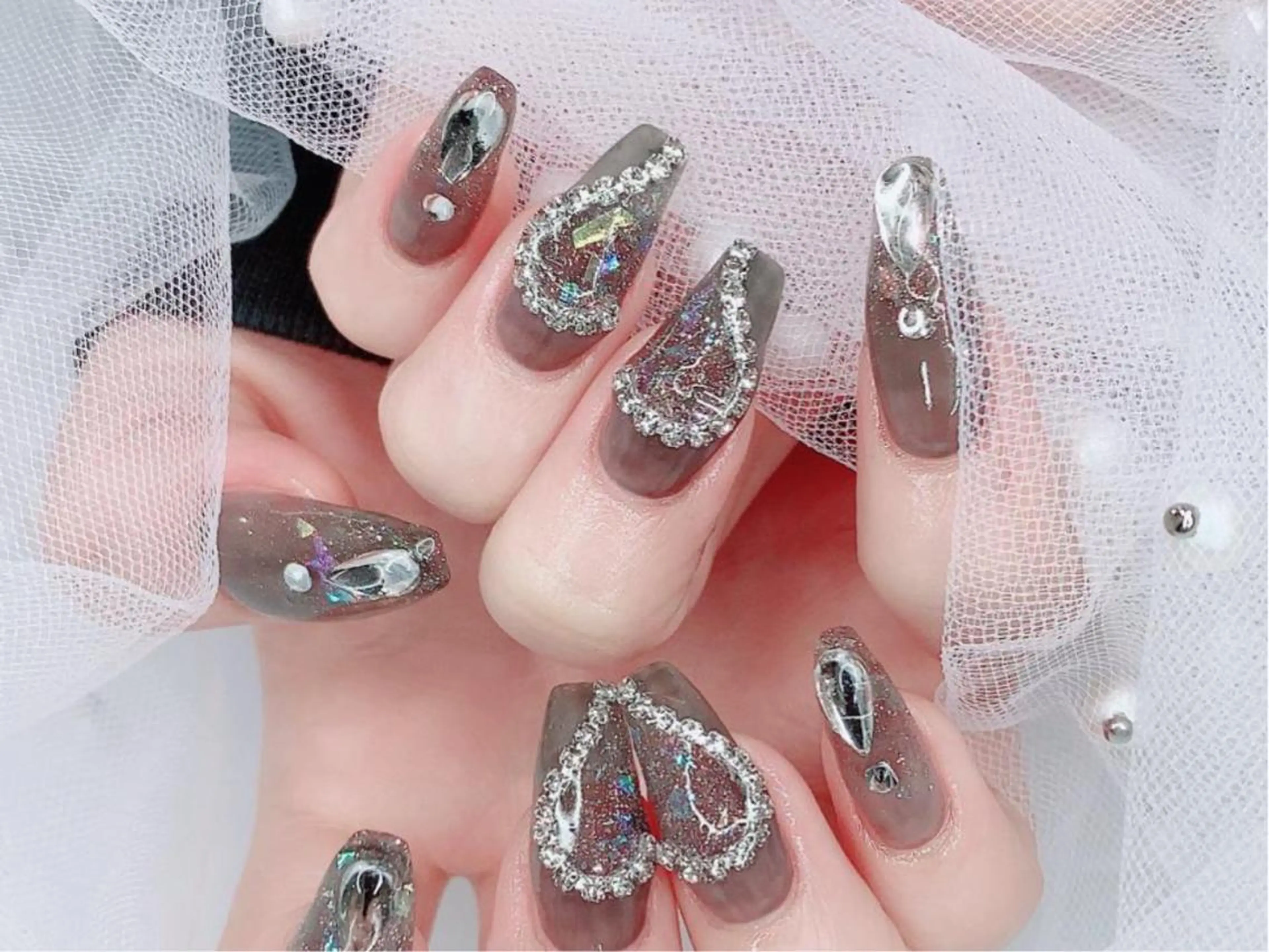 ネイル フットネイル ネイルサロンAiri 長さ出し·シンプルのネイルデザイン