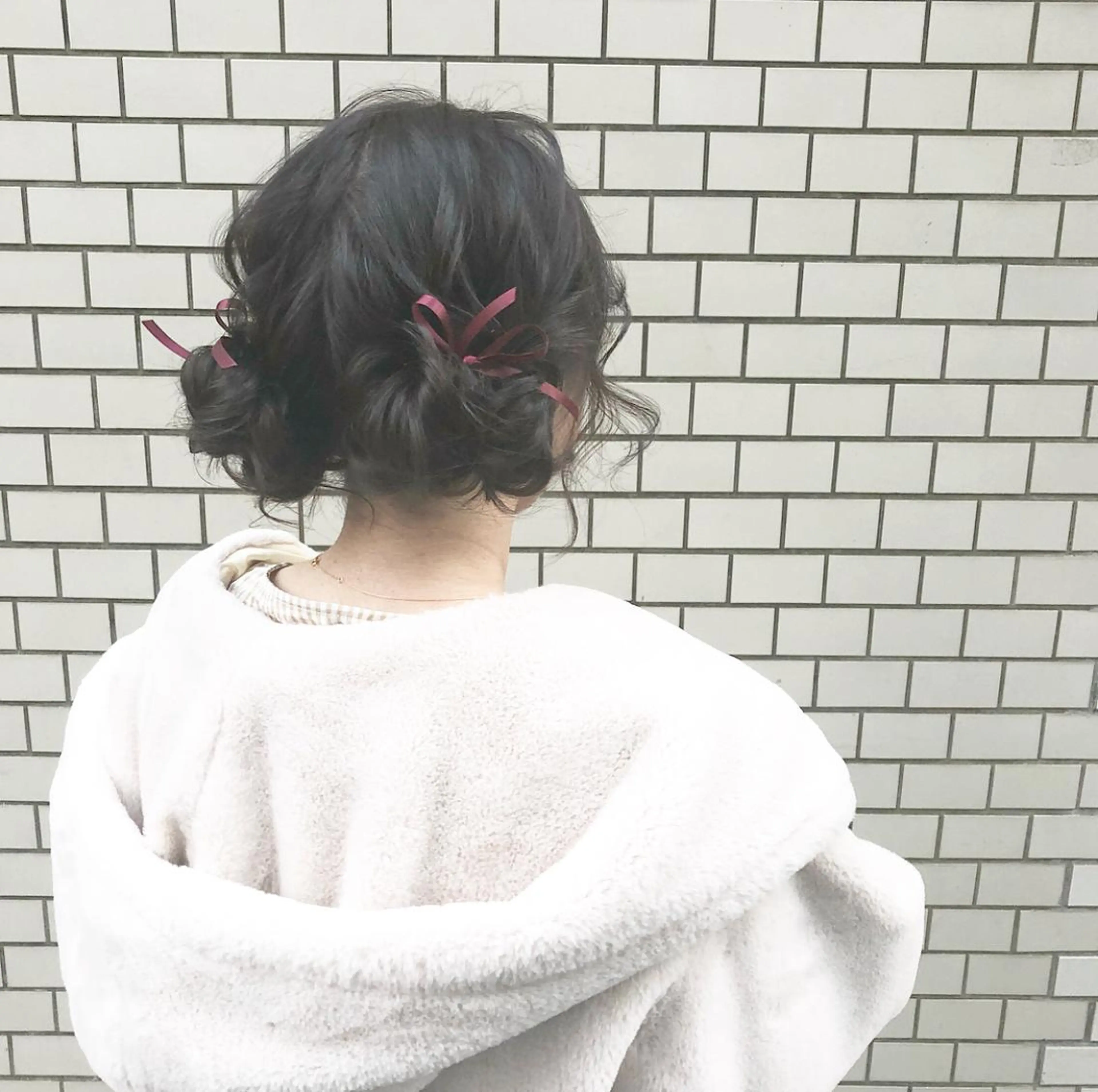 セミロング カラー ヘアアレンジ ラベンダーカラー ラベンダーグレー autre所属・大久保 ひでなりのヘアスタイル