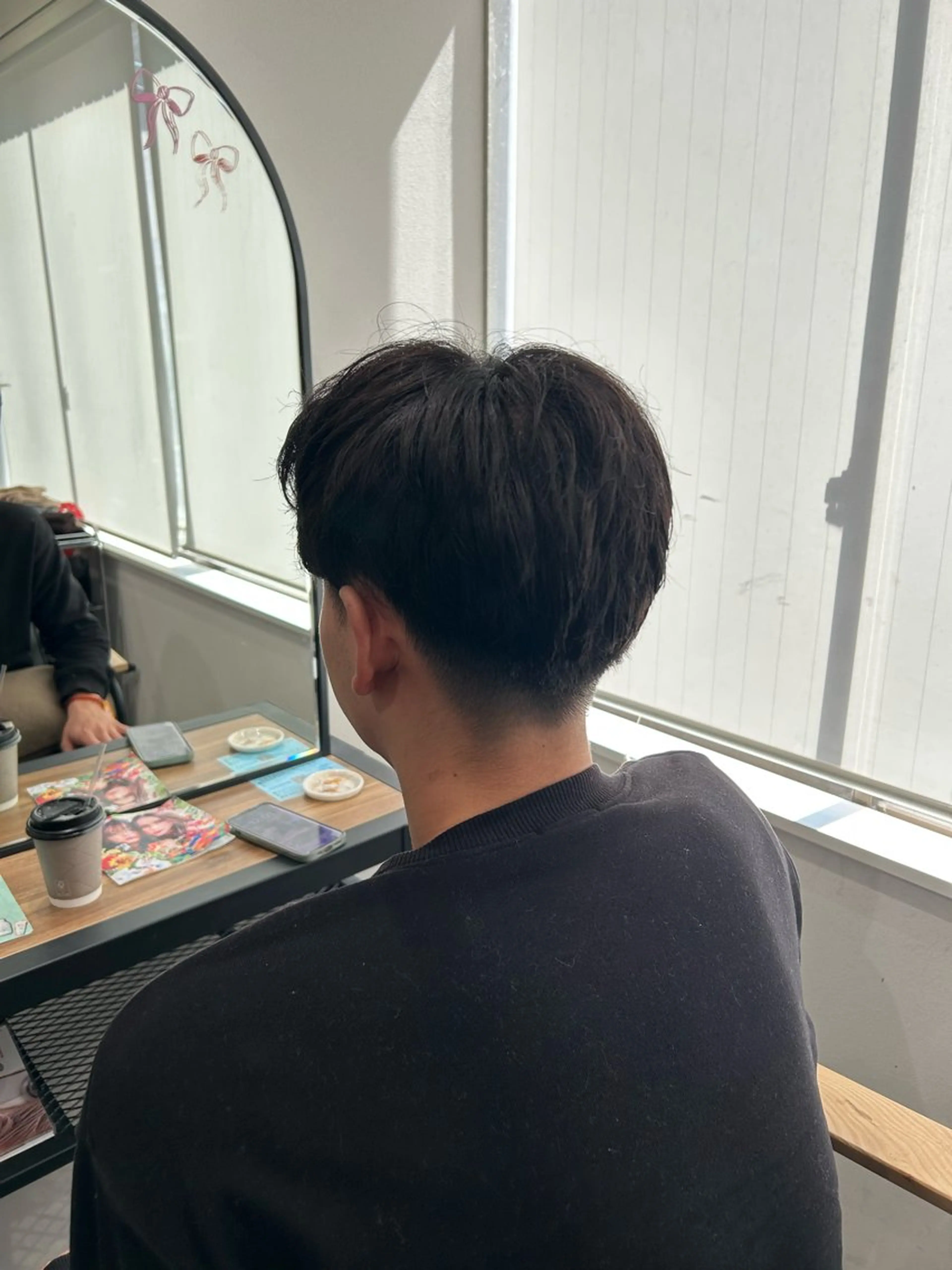 ショート カラー 黒髪 ブルーカラー ブルーブラック 透明感カラー ヘアカラー トリートメント カラーリスト💟草間 紫音💟のヘアスタイル