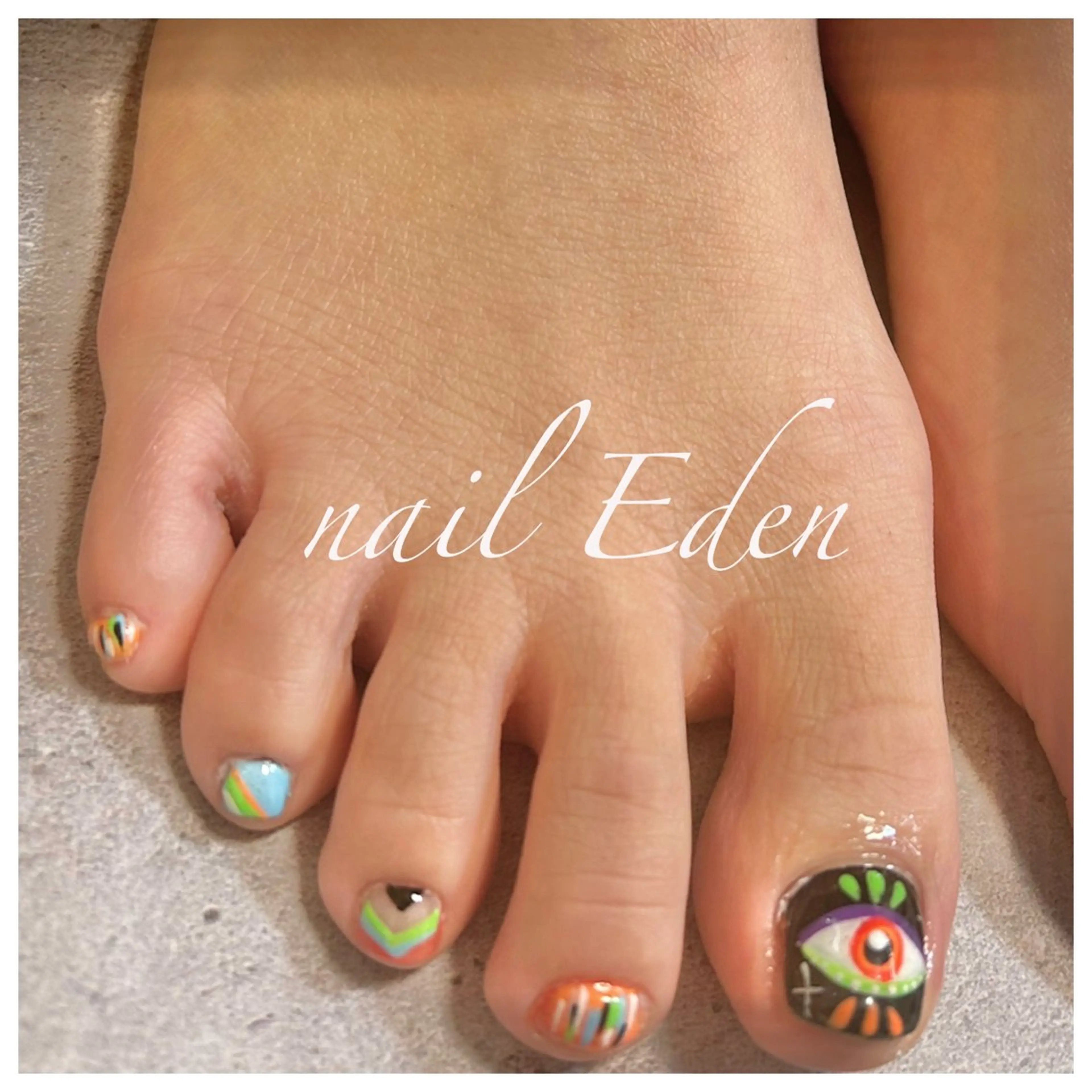 ネイル 持ち込み フットネイル Eden　private nail saron所属・Eden ♾️のネイルデザイン