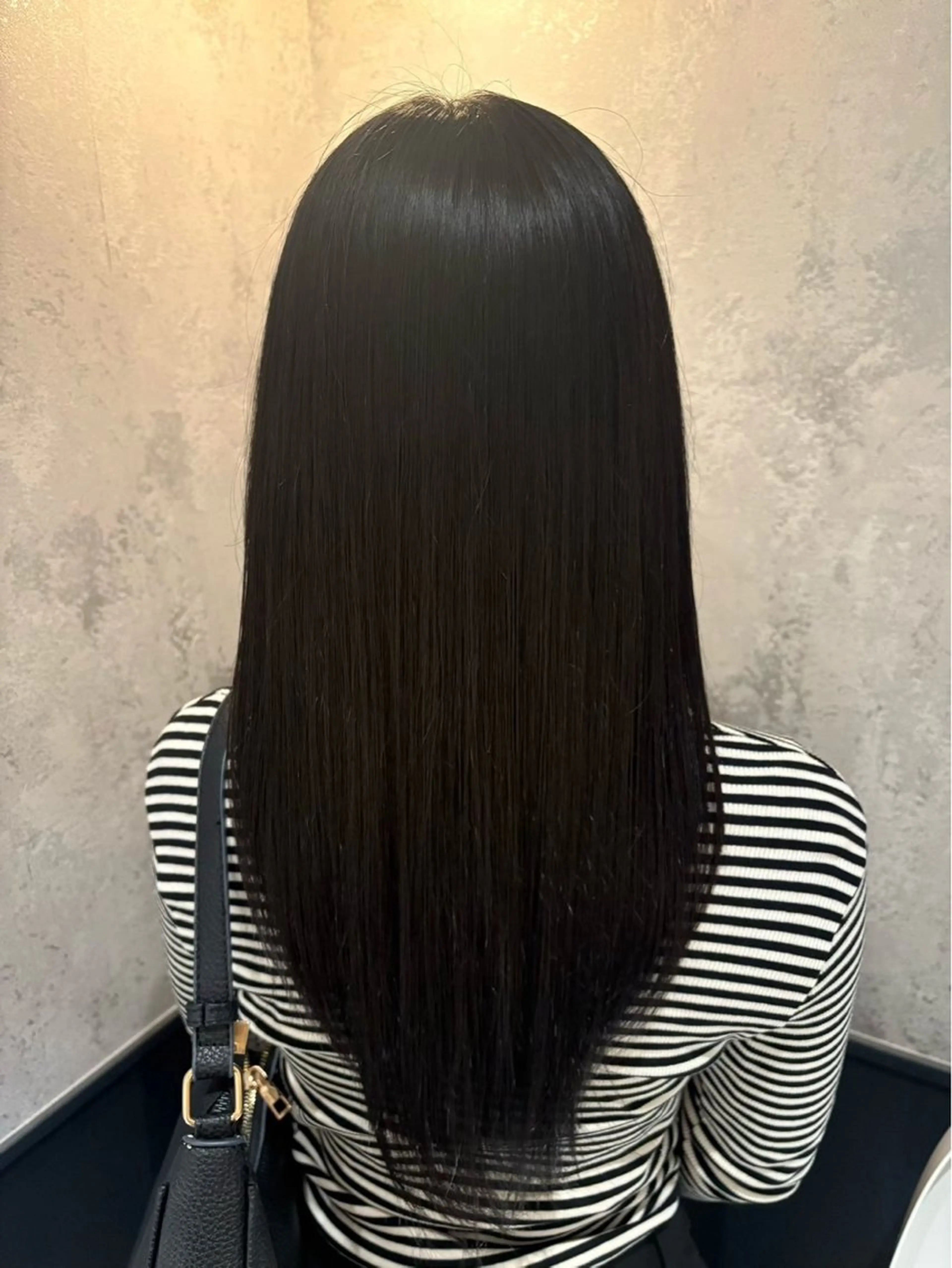 セミロング ヘアカラー トリートメント ✨髪質改善縮毛矯正 酸性ストレートのヘアスタイル