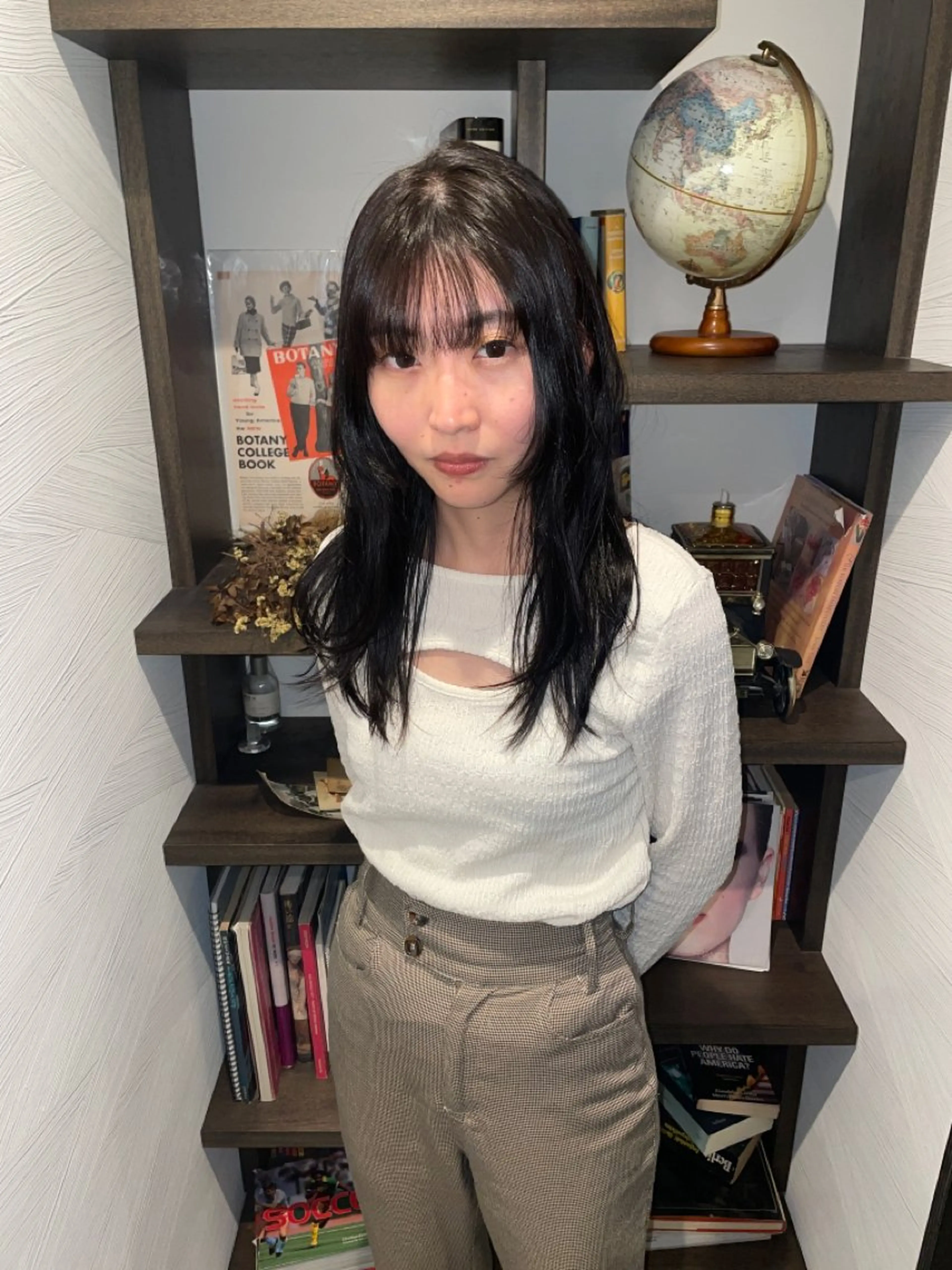 セミロング 姫カット レイヤーカット sugino miyuuのヘアスタイル