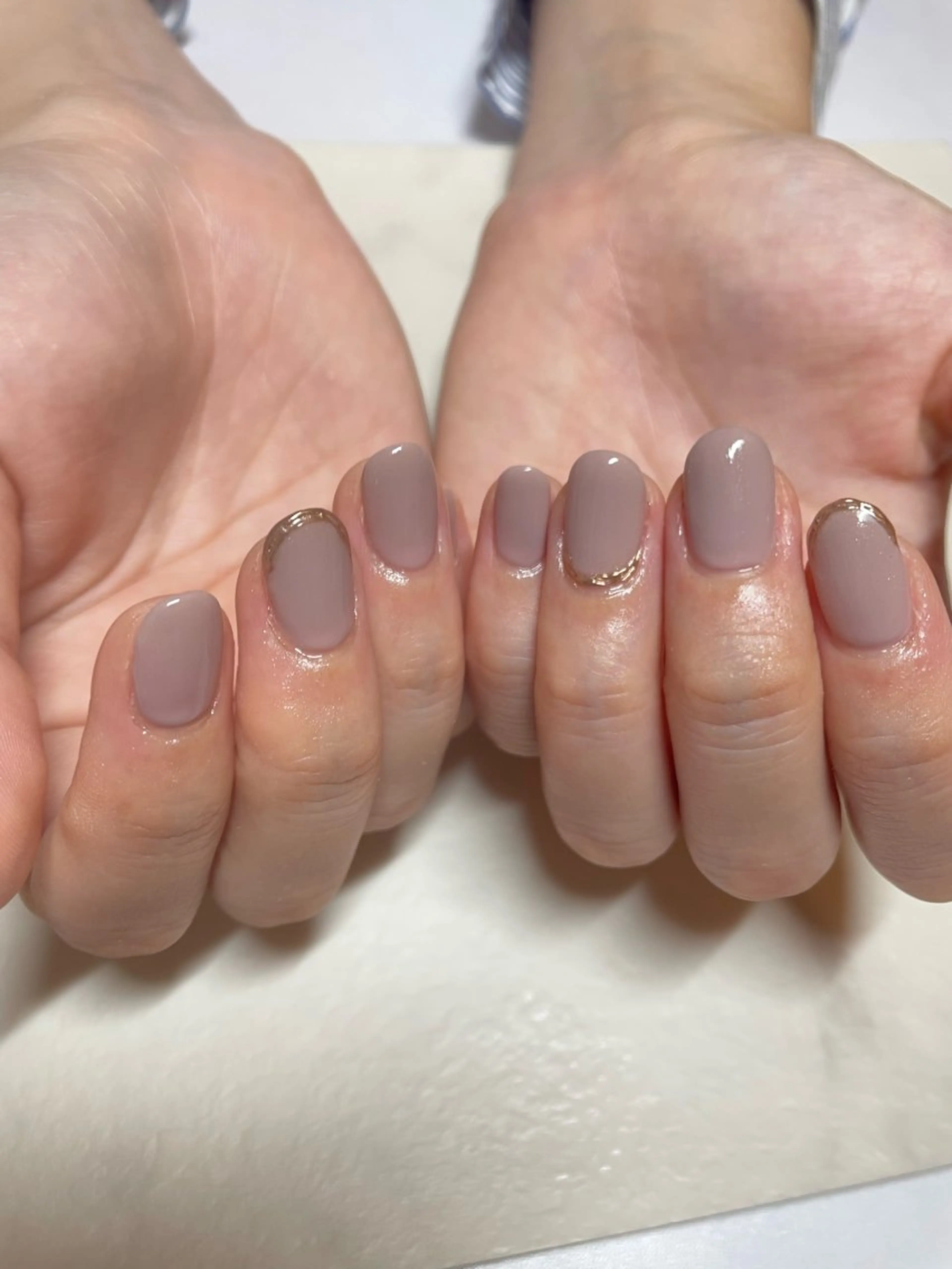 ネイル ミラーネイル ワンカラーネイル ハンドネイル total salon fu-a'[フーア]所属・佐藤 芽衣のネイルデザイン