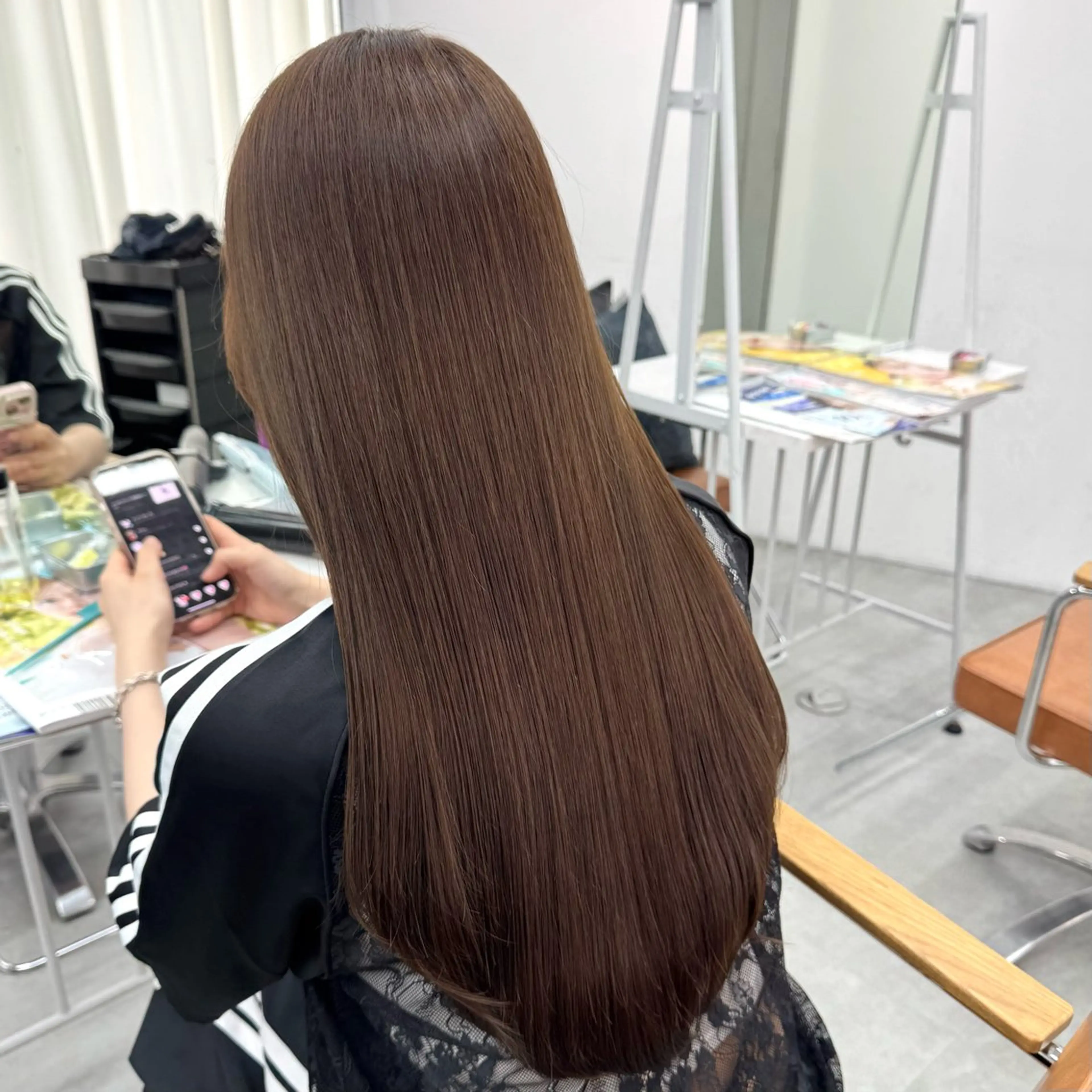 ロング カラー ヘアアレンジ ブリーチなしカラー /ベージュ/安形翔のヘアスタイル