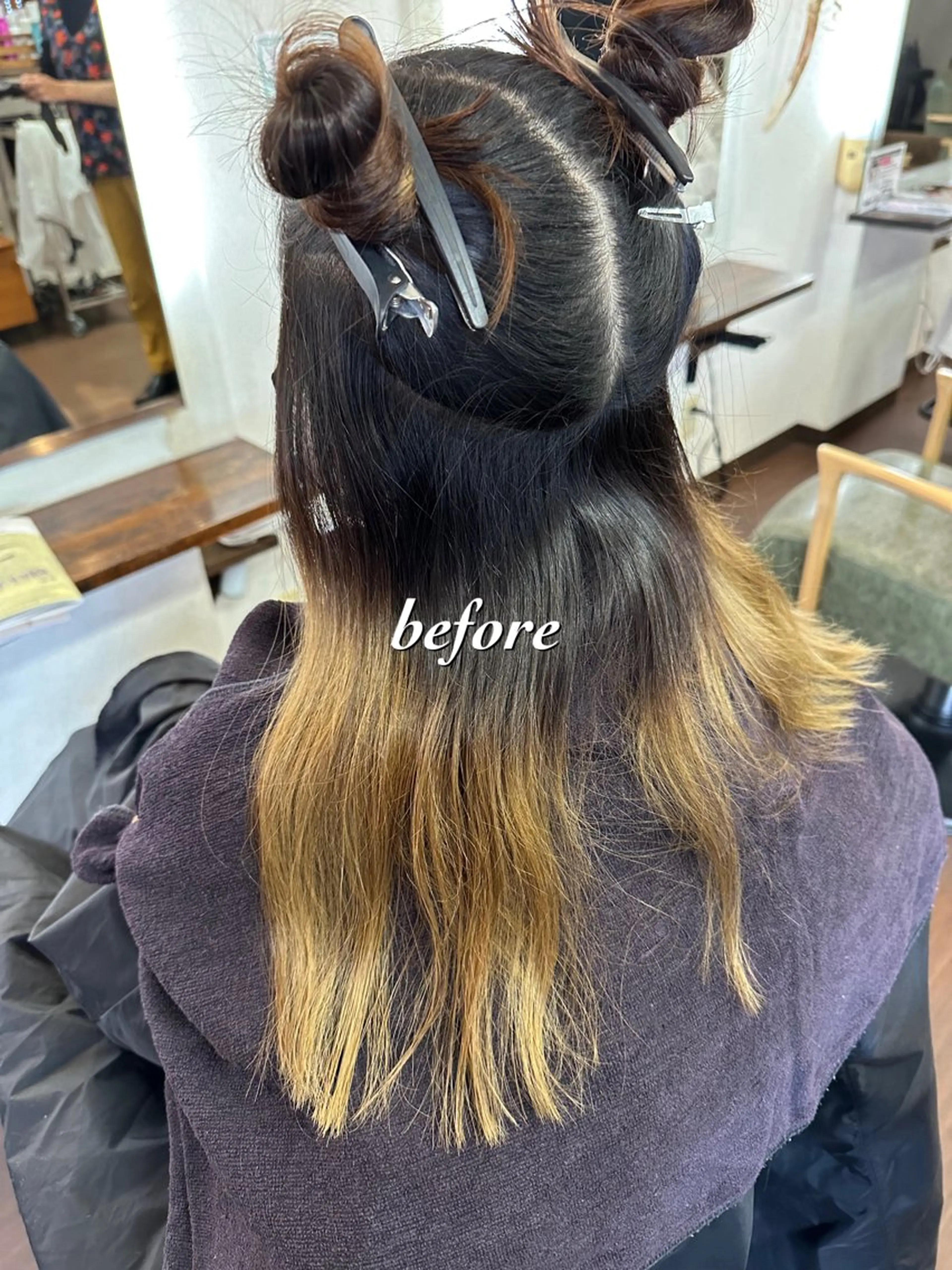 ロング カラー インナーカラー ピンクカラー ピンクパープル パープルカラー ロング カット ヘアカラー Glanzhair 🫧‪菊池柊真🫧のヘアスタイル