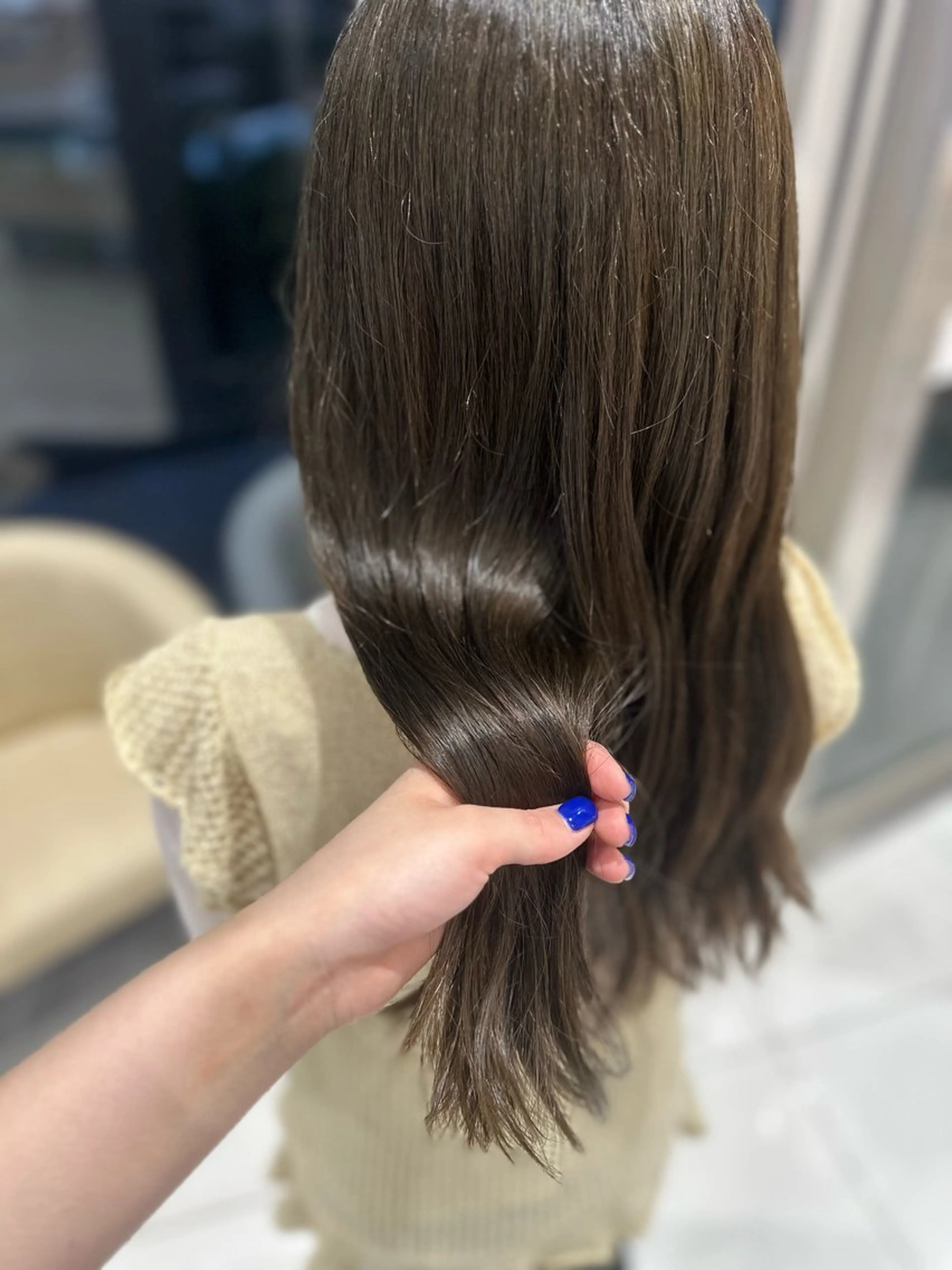 ロング カラー ヘアカラー クロスパーマ/うる艶 カラー/Kurumiのヘアスタイル