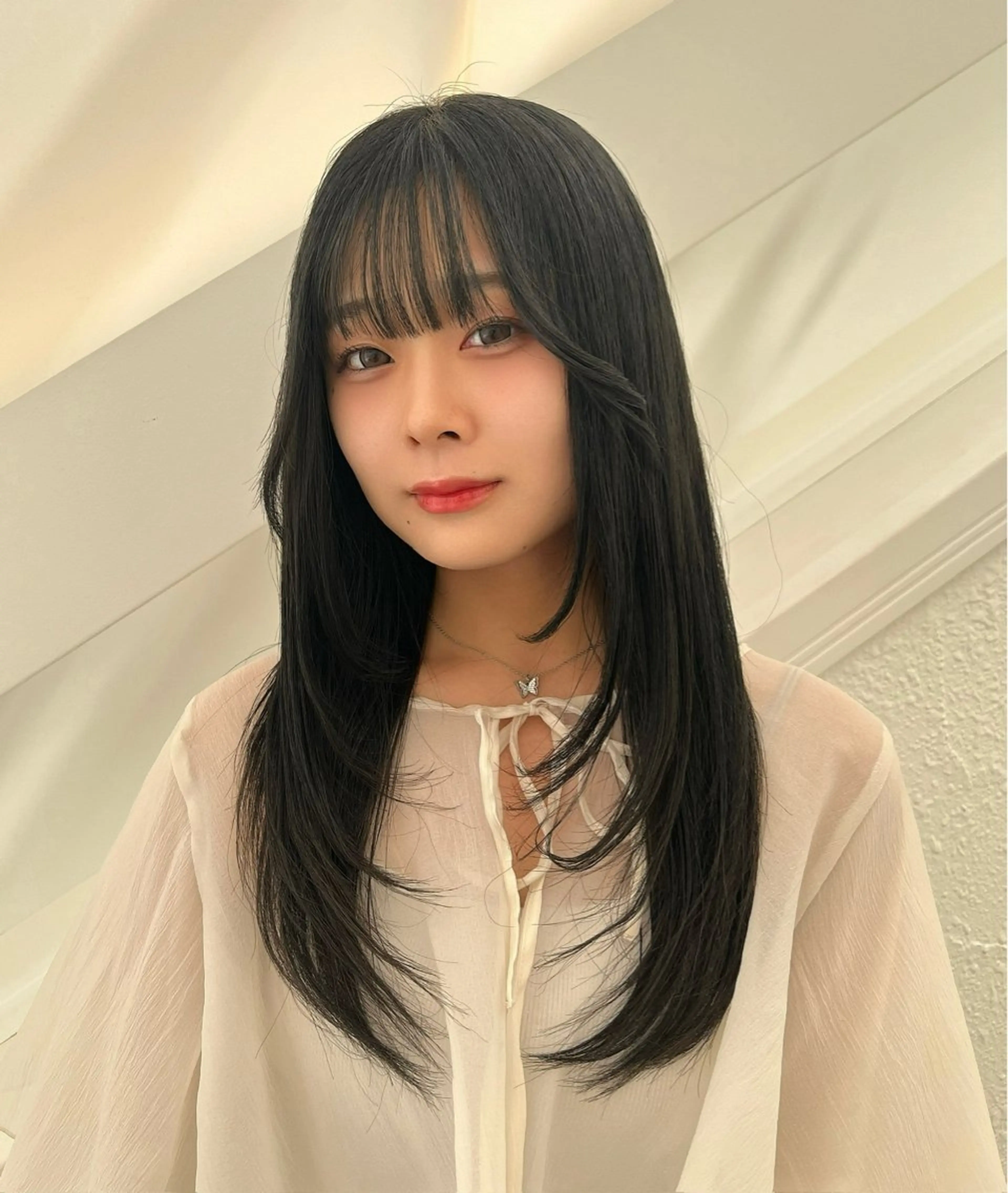 ミディアム カラー 黒髪 ブリーチ 透明感カラー ブリーチなしカラー 卒業式のヘアスタイル カット ヘアカラー トリートメント 原宿/美髪カラー 🫧TAISEIのヘアスタイル