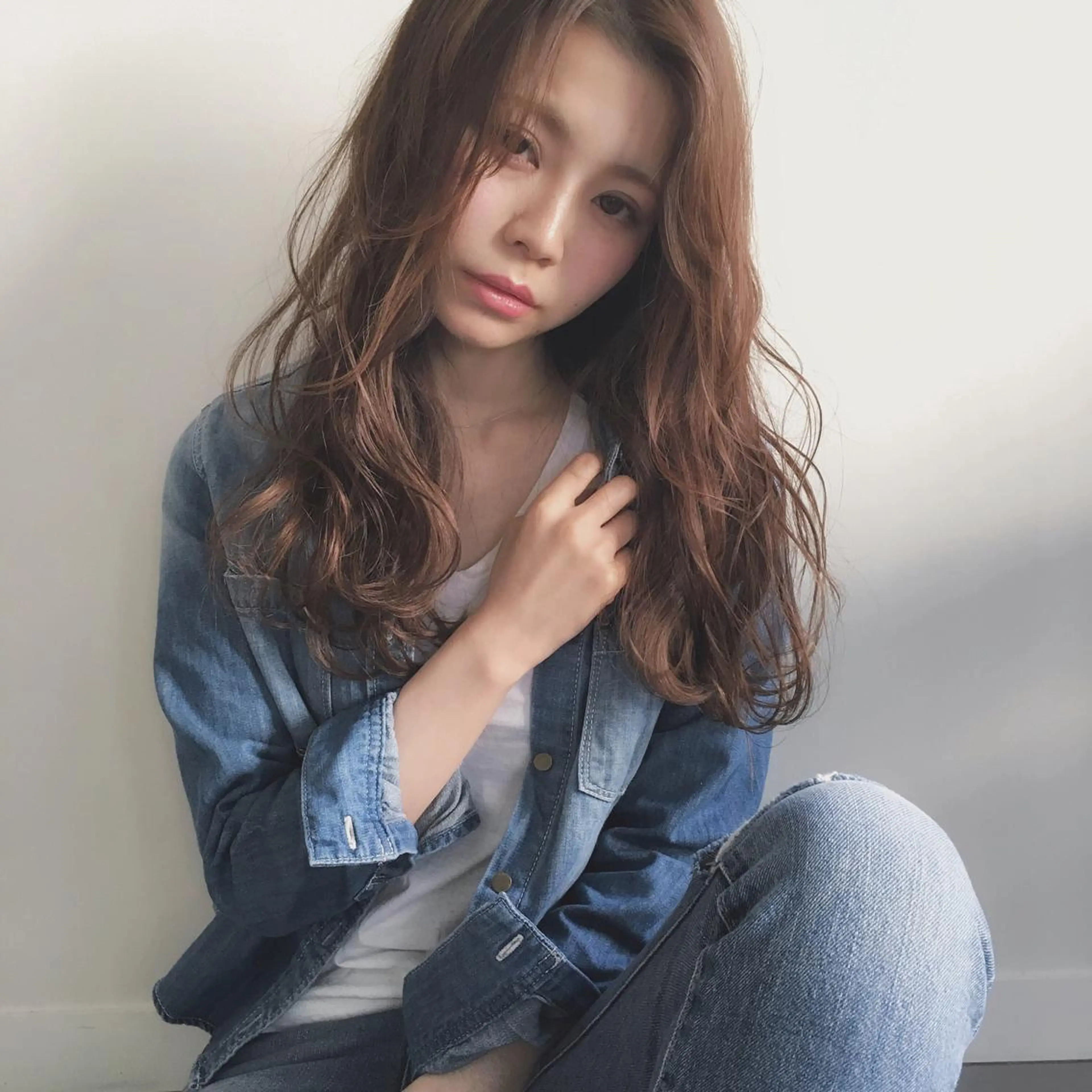 セミロング アッシュ ボブ/レイヤー 🌟梅田盛一🌟のヘアスタイル