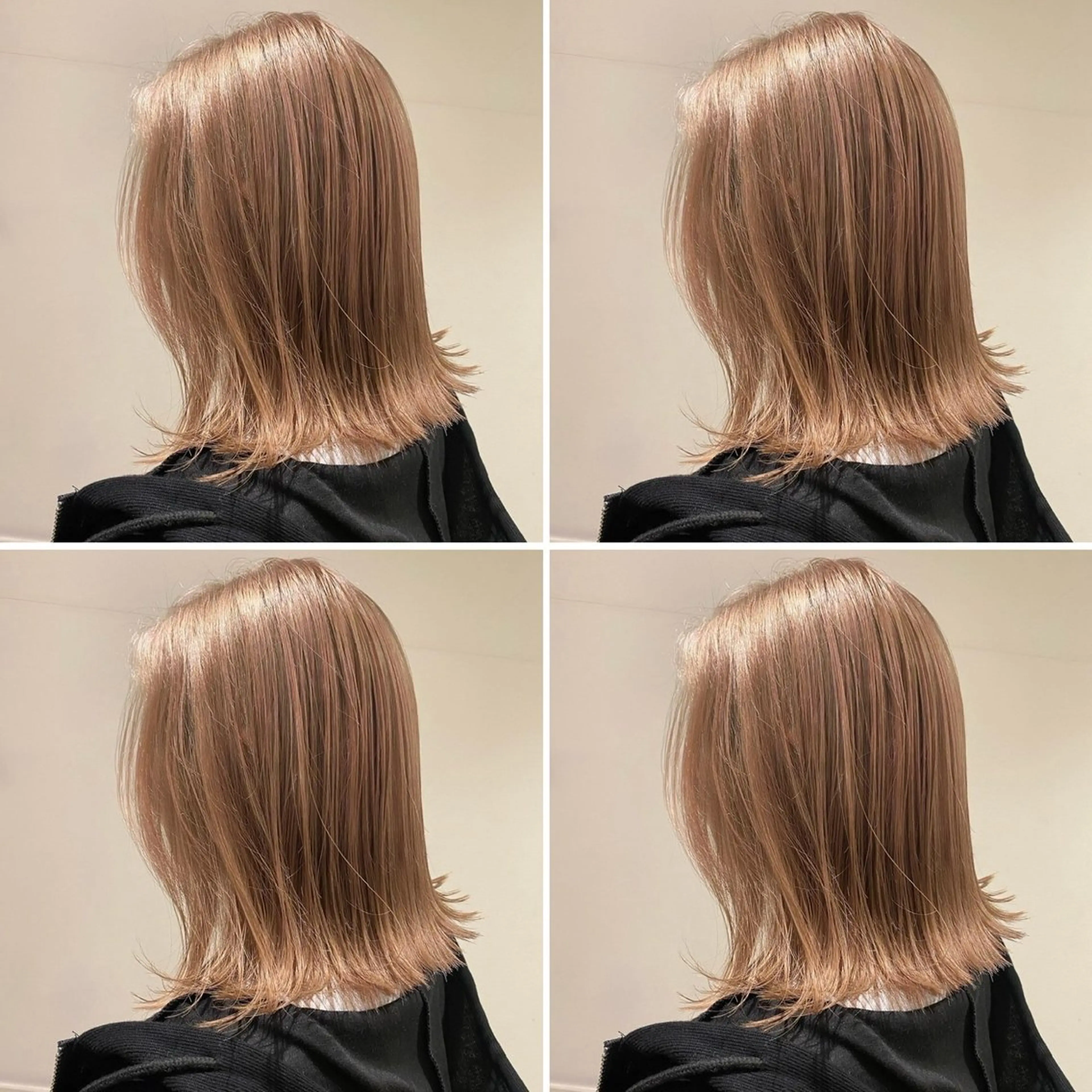 ミディアム カラー カット ヘアカラー トリートメント ヘアセット 艶髪・韓国ヘア特化 💎店長望月のヘアスタイル
