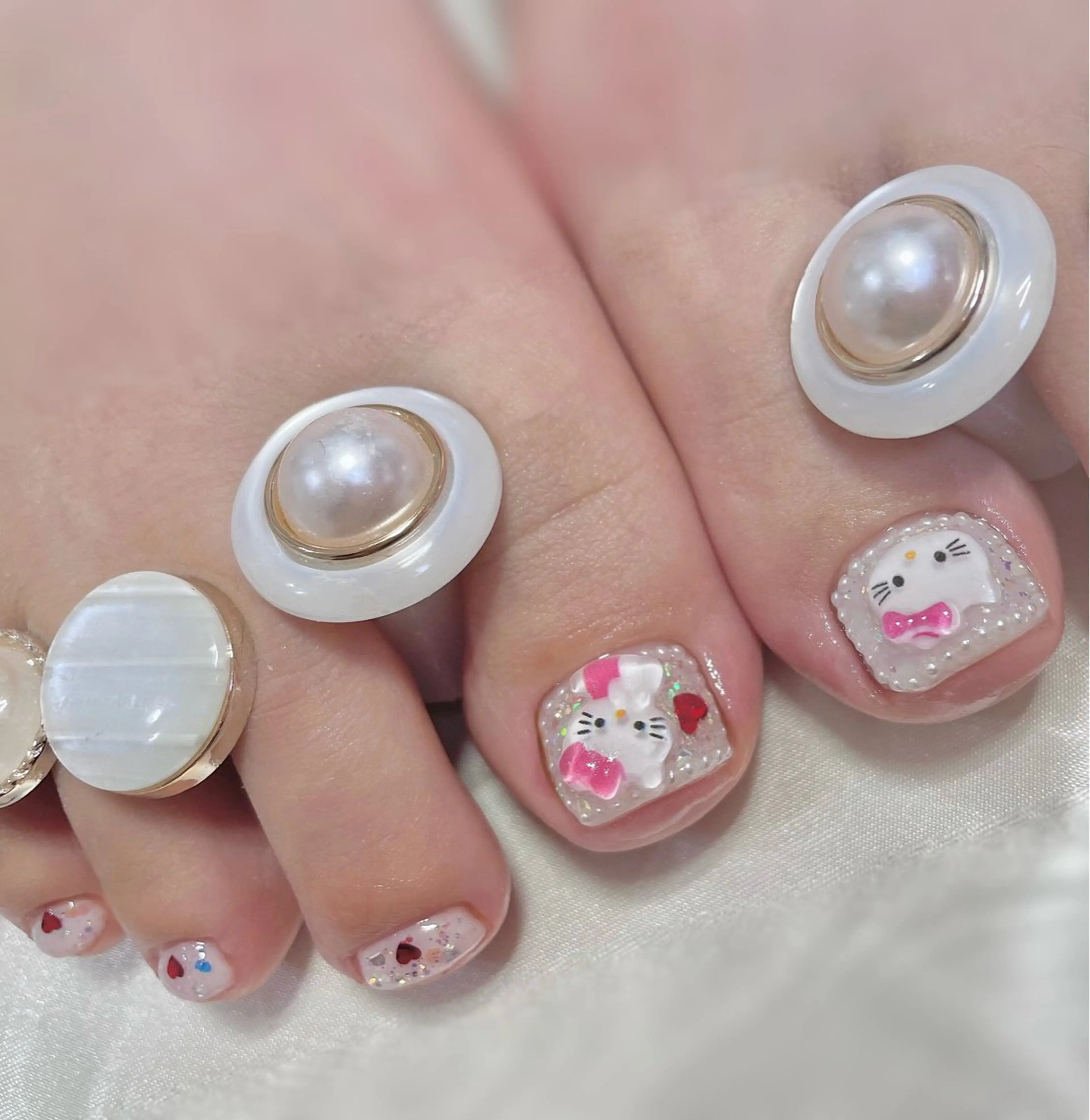 ネイル 長さ出し フットネイル RUMI nailのネイルデザイン