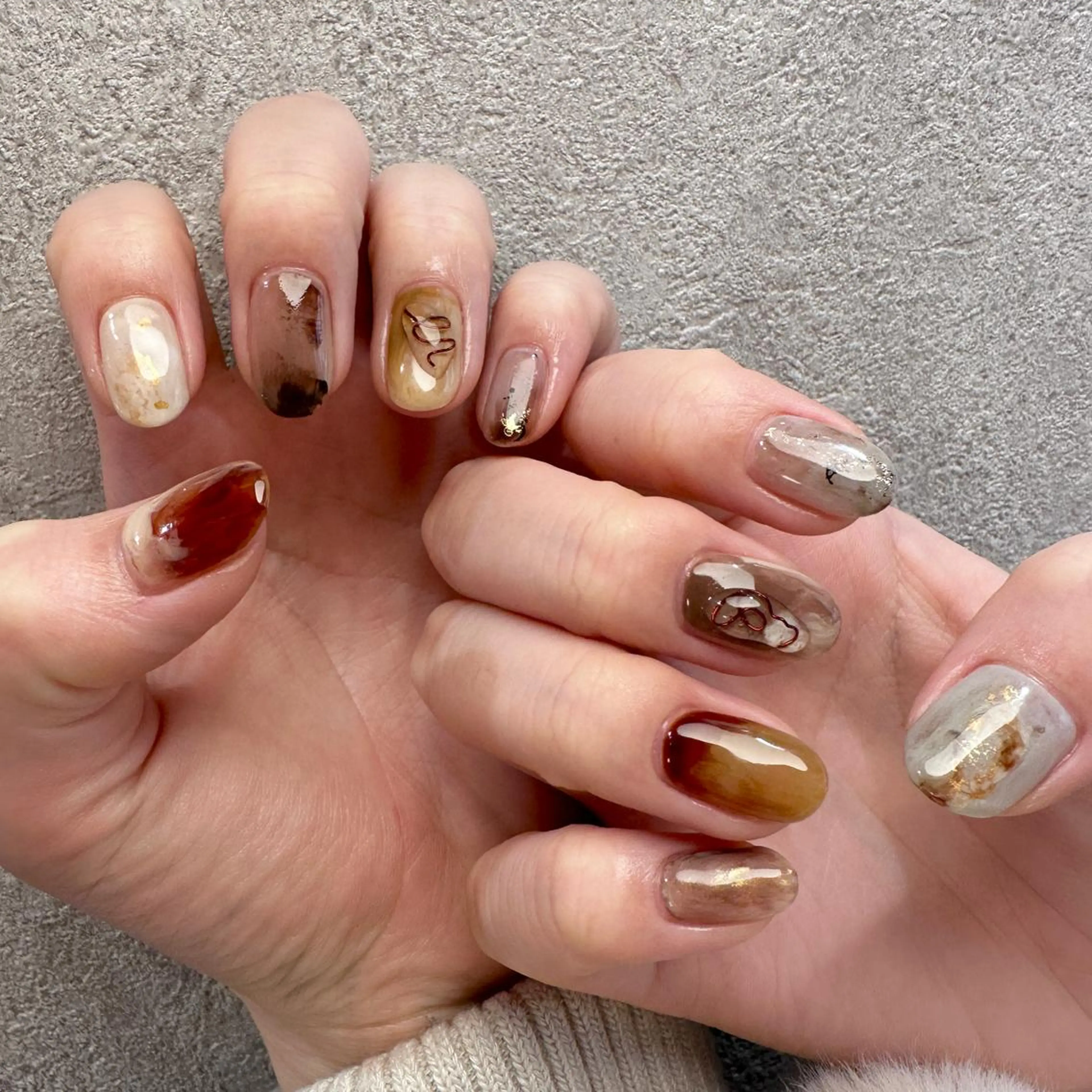 ネイル バレンタイン ハンドネイル anna padoのネイルデザイン