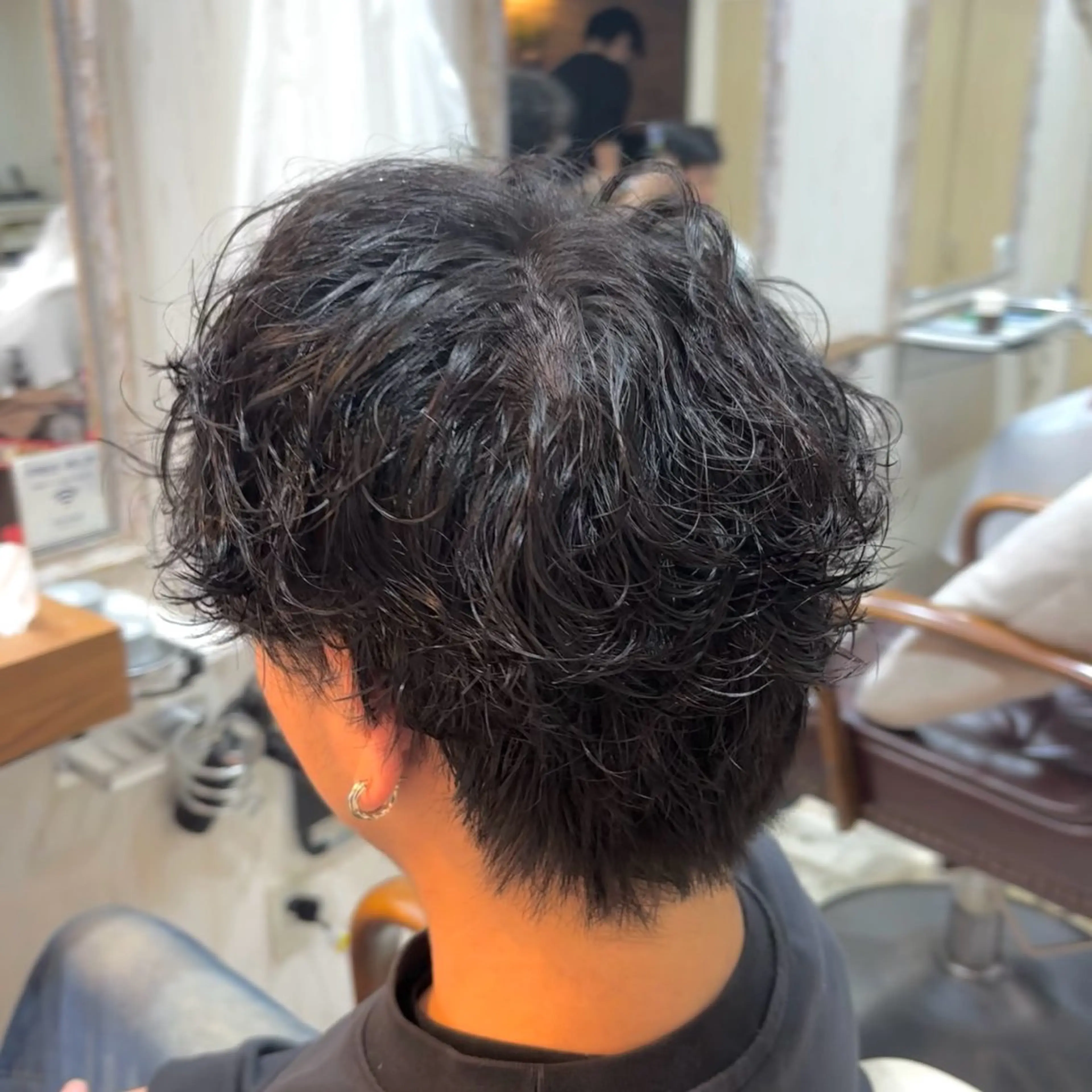 ショート パーマ メンズ メンズパーマ カット パーマ 💥横浜メンズ特化 💥ルキのヘアスタイル