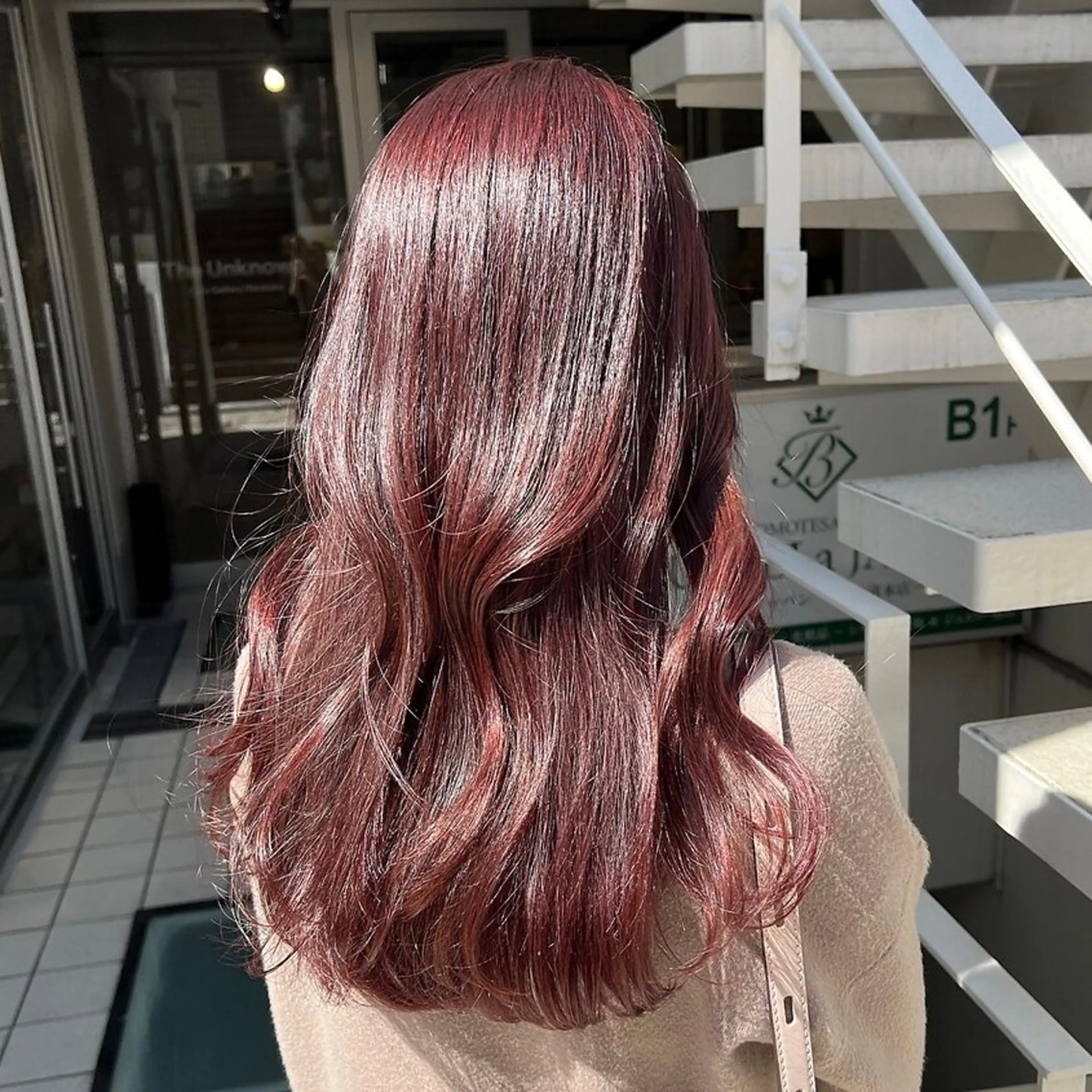 ロング カラー ブリーチ ハイトーンカラー レッドカラー 💖ブリーチ/暖色 𝐘𝐮𝐢💖のヘアスタイル